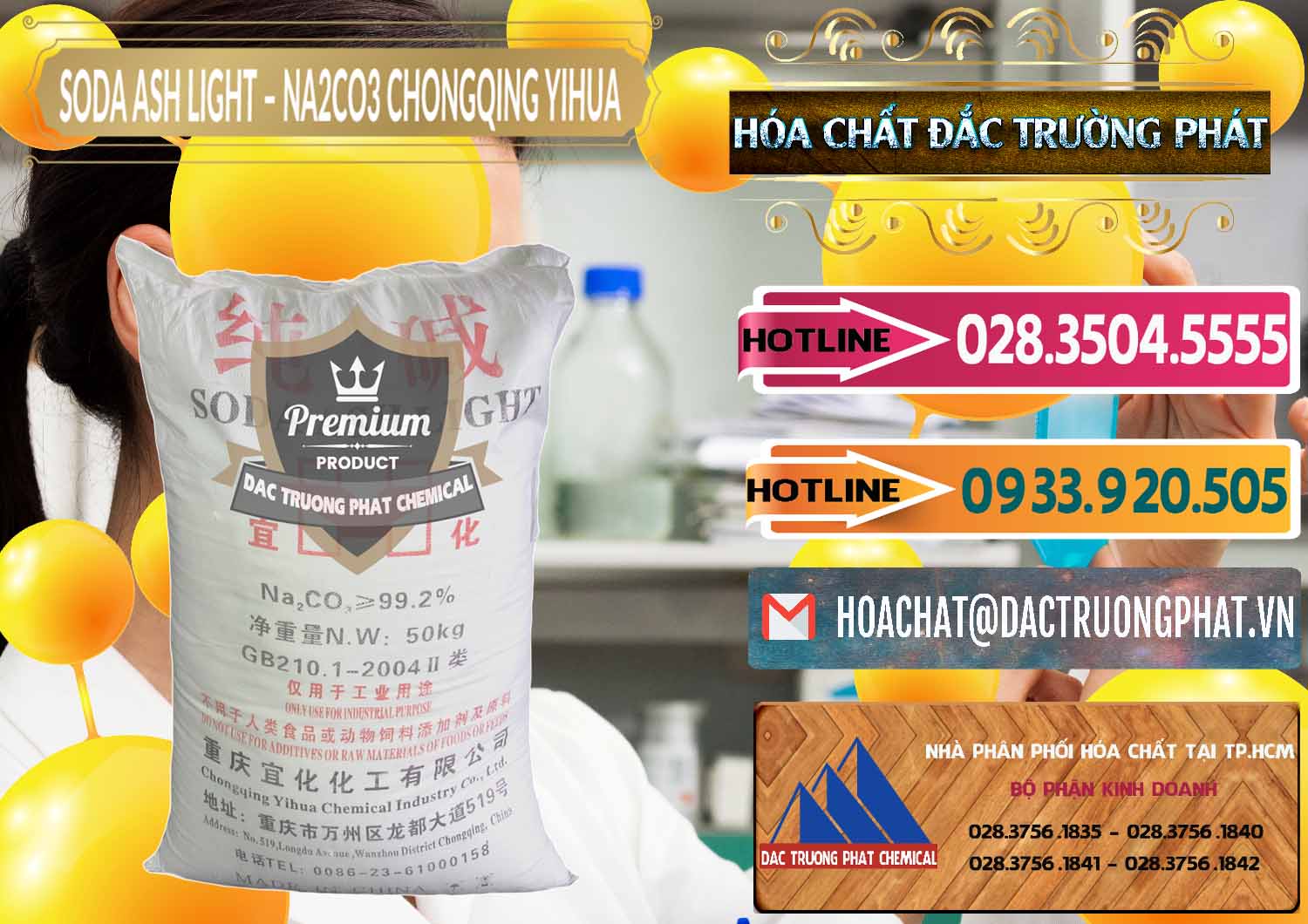 Kinh doanh _ bán Soda Ash Light - NA2CO3 Chongqing Yihua Trung Quốc China - 0129 - Phân phối hóa chất tại TP.HCM - dactruongphat.vn