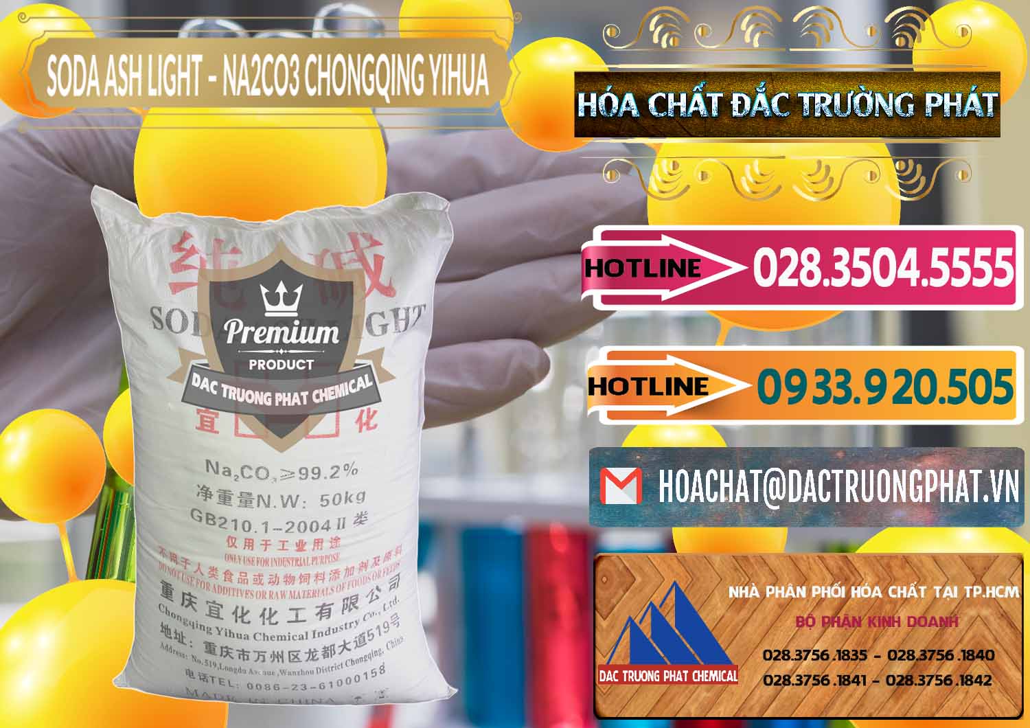 Nơi bán và cung ứng Soda Ash Light - NA2CO3 Chongqing Yihua Trung Quốc China - 0129 - Cty chuyên phân phối _ nhập khẩu hóa chất tại TP.HCM - dactruongphat.vn