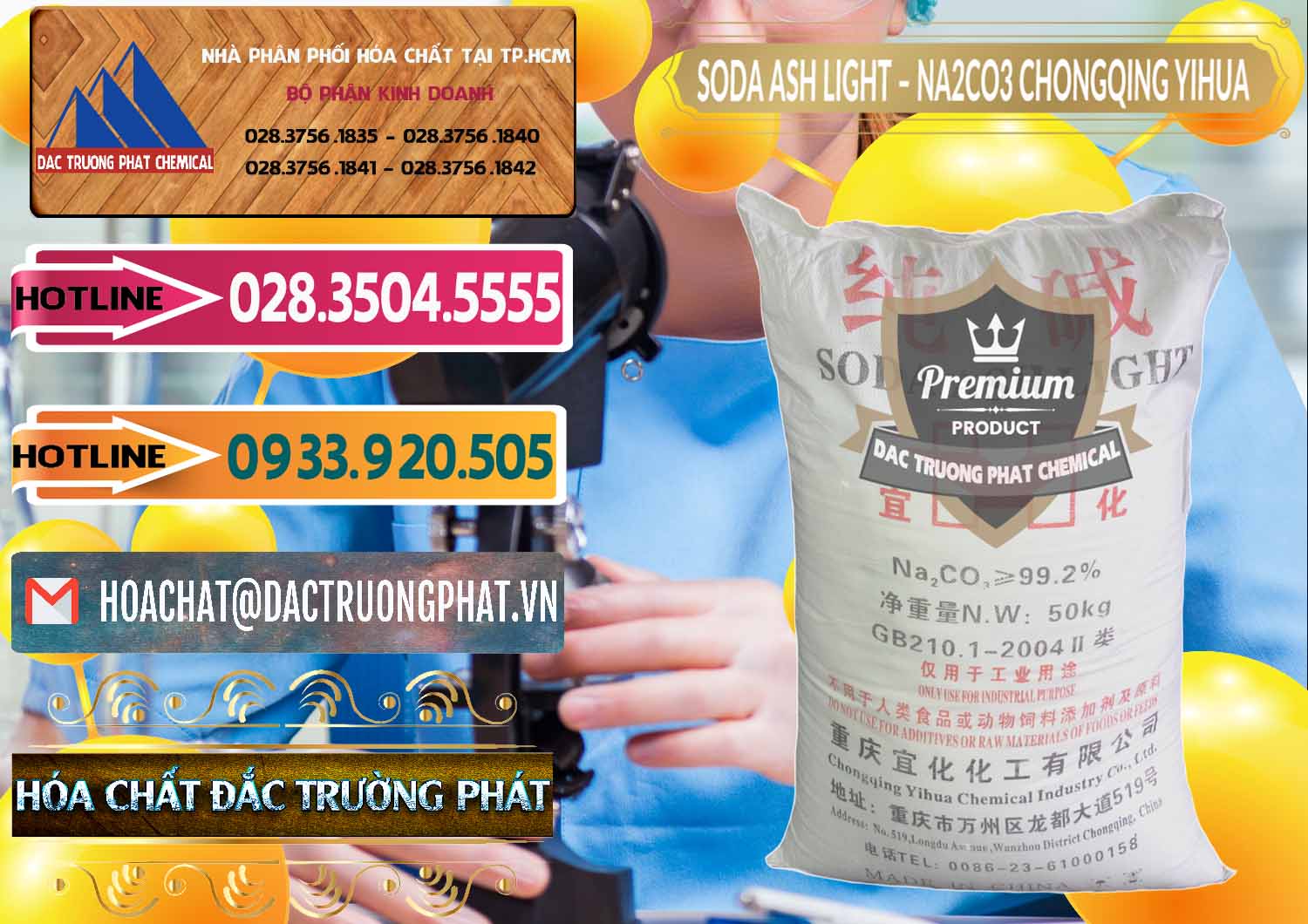Đơn vị bán ( cung cấp ) Soda Ash Light - NA2CO3 Chongqing Yihua Trung Quốc China - 0129 - Nhà phân phối và kinh doanh hóa chất tại TP.HCM - dactruongphat.vn