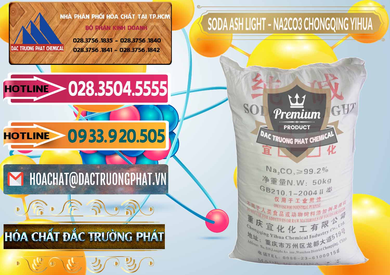 Công ty nhập khẩu và bán Soda Ash Light - NA2CO3 Chongqing Yihua Trung Quốc China - 0129 - Đơn vị bán ( cung cấp ) hóa chất tại TP.HCM - dactruongphat.vn