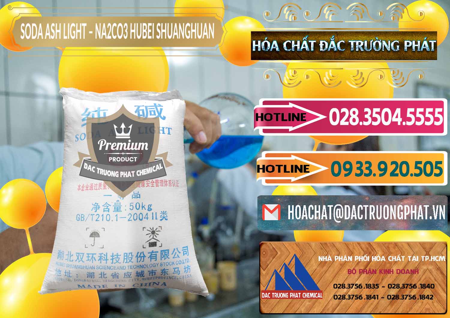 Cty bán ( cung cấp ) Soda Ash Light - NA2CO3 2 Vòng Tròn Hubei Shuanghuan Trung Quốc China - 0130 - Công ty kinh doanh & cung cấp hóa chất tại TP.HCM - dactruongphat.vn
