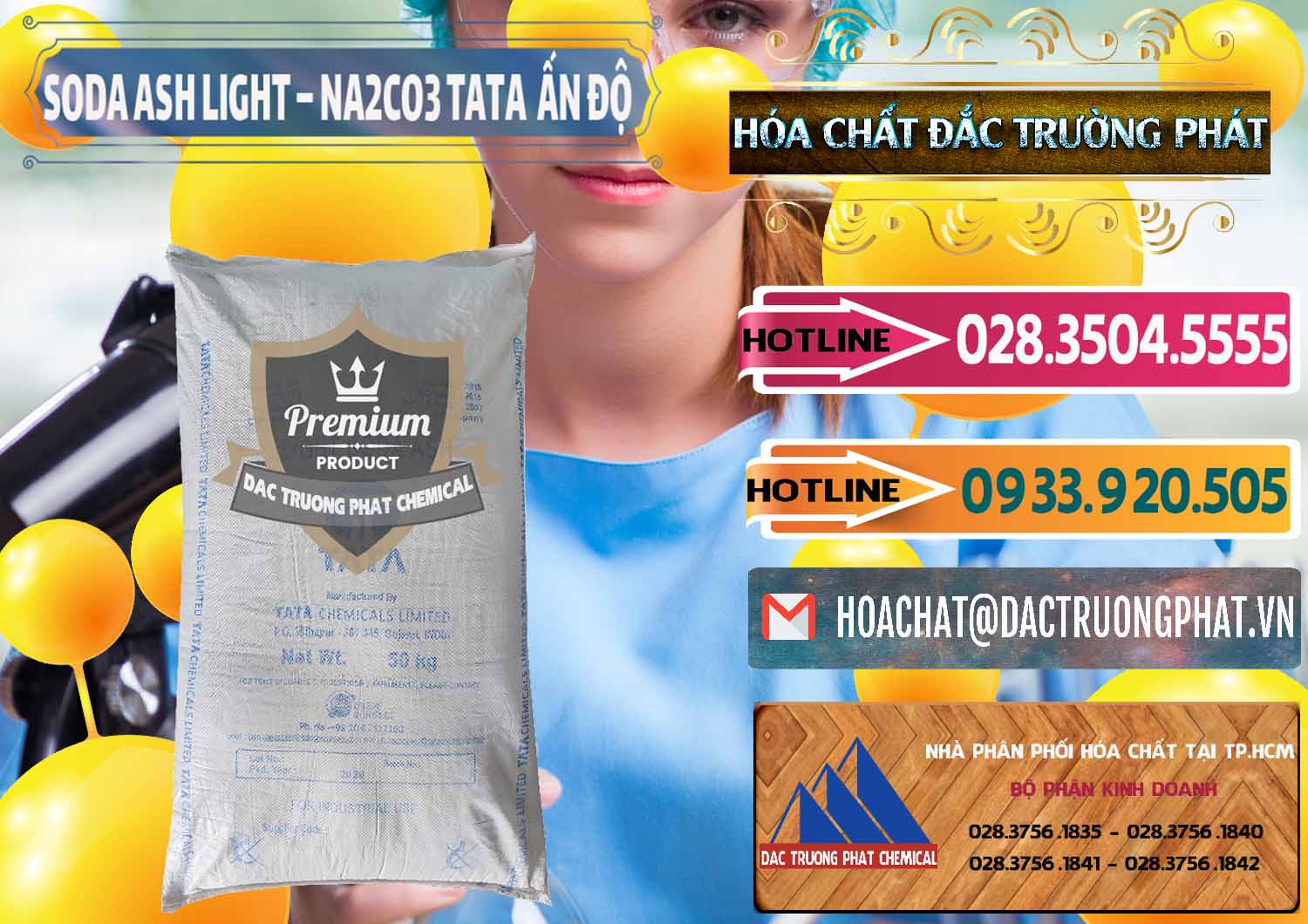 Đơn vị nhập khẩu _ bán Soda Ash Light - NA2CO3 TATA Ấn Độ India - 0132 - Chuyên bán và phân phối hóa chất tại TP.HCM - dactruongphat.vn