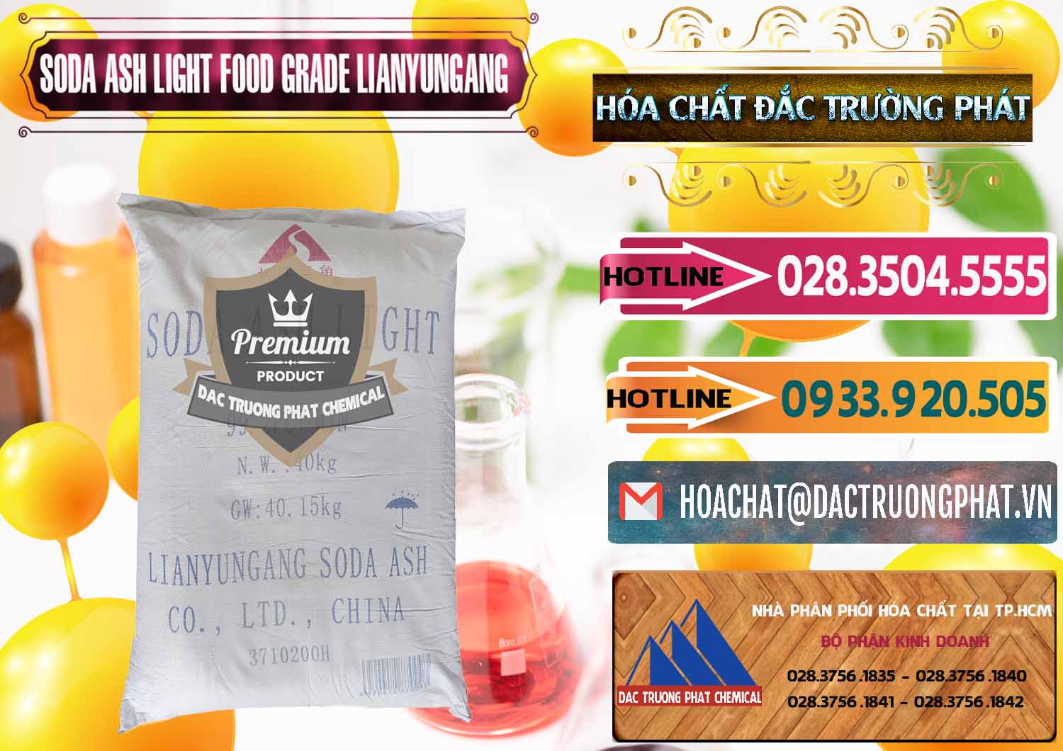 Công ty bán - cung cấp Soda Ash Light - NA2CO3 Food Grade Lianyungang Trung Quốc - 0222 - Cty chuyên bán - phân phối hóa chất tại TP.HCM - dactruongphat.vn