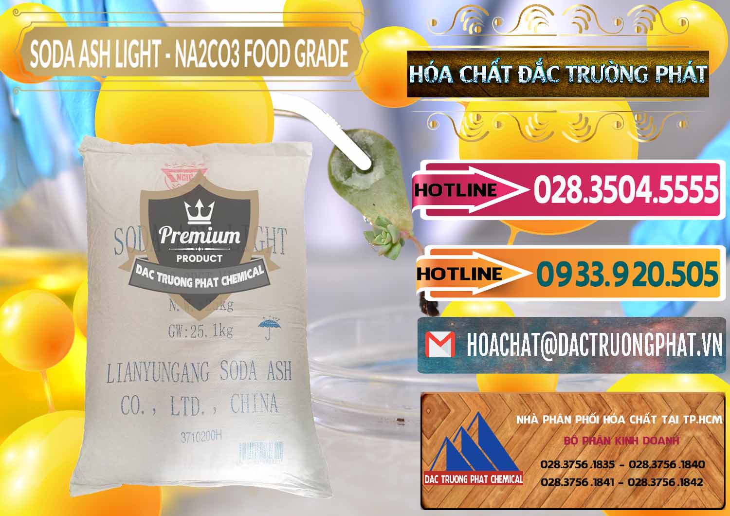 Soda Ash Light – NA2CO3 Food Grade Trung Quốc China Nơi bán - cung ứng Soda Ash Light – NA2CO3 Food Grade Trung Quốc China - 0127 - Phân phối và cung cấp hóa chất tại TP.HCM - dactruongphat.vn