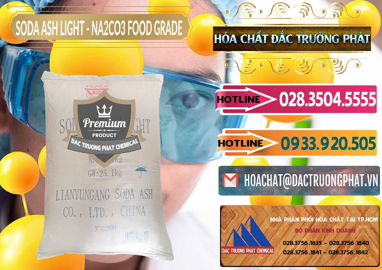 Soda Ash Light – NA2CO3 Food Grade Trung Quốc China Công ty bán - cung cấp Soda Ash Light – NA2CO3 Food Grade Trung Quốc China - 0127 - Nhà cung cấp - phân phối hóa chất tại TP.HCM - dactruongphat.vn