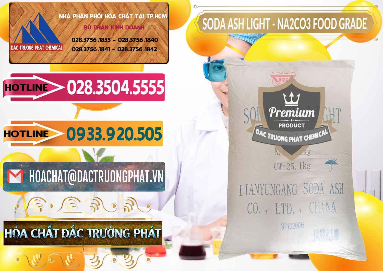 Soda Ash Light – NA2CO3 Food Grade Trung Quốc China Cty chuyên nhập khẩu ( bán ) Soda Ash Light – NA2CO3 Food Grade Trung Quốc China - 0127 - Nhà cung cấp ( phân phối ) hóa chất tại TP.HCM - dactruongphat.vn