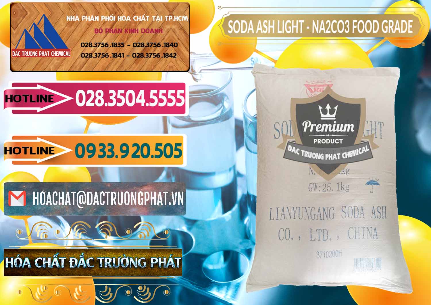 Soda Ash Light – NA2CO3 Food Grade Trung Quốc China Chuyên phân phối _ bán Soda Ash Light – NA2CO3 Food Grade Trung Quốc China - 0127 - Đơn vị cung cấp _ phân phối hóa chất tại TP.HCM - dactruongphat.vn