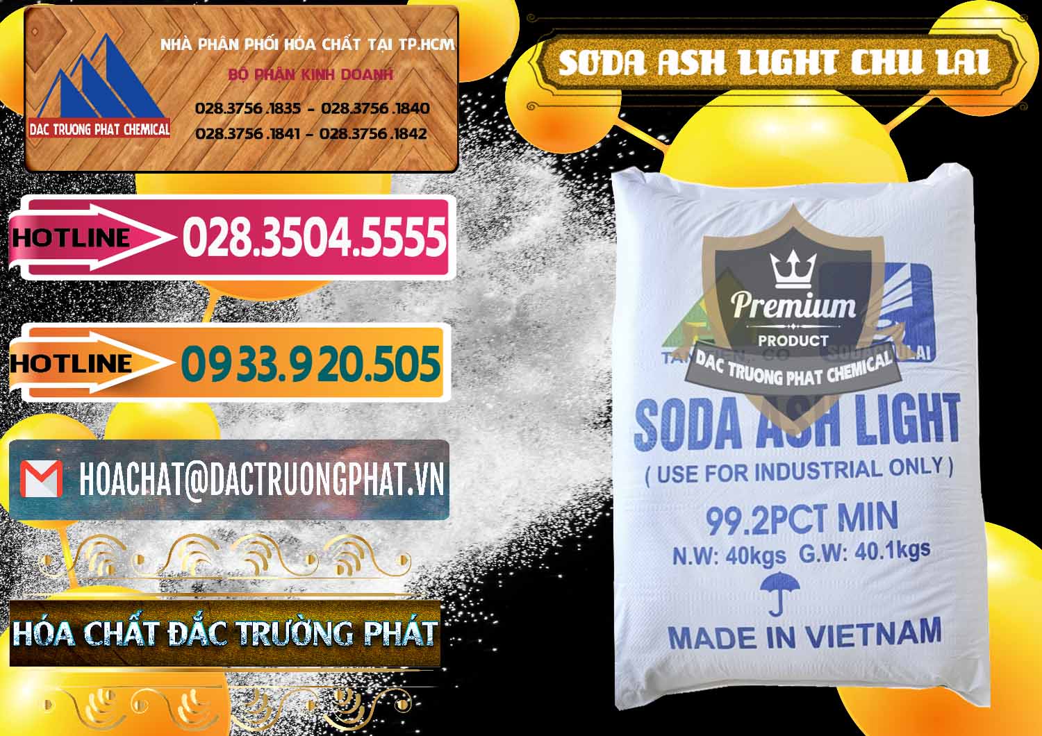 Cung cấp & bán Soda Ash Light - NA2CO3 Chu Lai Việt Nam - 0489 - Công ty kinh doanh - bán hóa chất tại TP.HCM - dactruongphat.vn