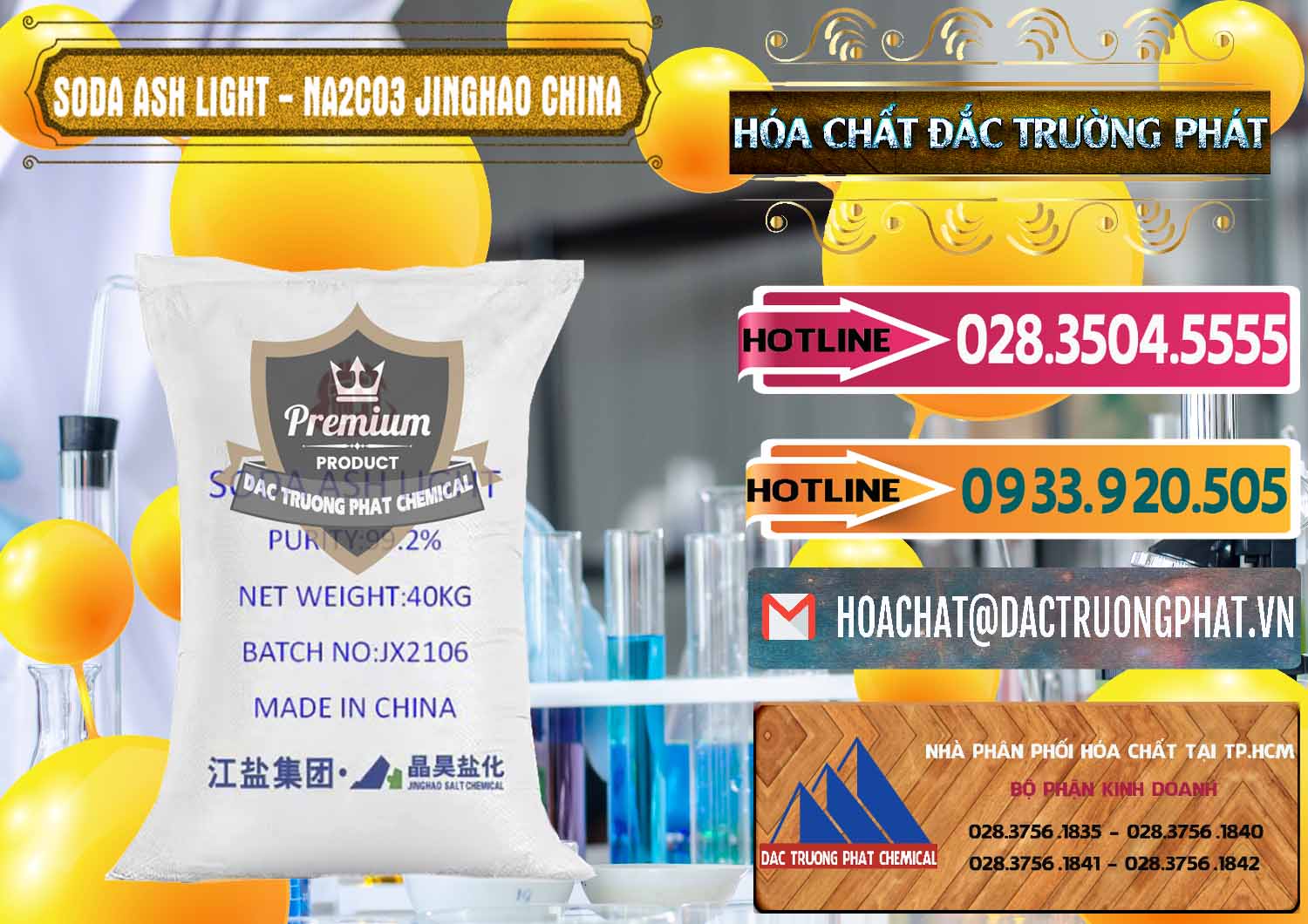 Nơi bán & cung cấp Soda Ash Light - NA2CO3 Jinghao Trung Quốc China - 0339 - Đơn vị cung cấp - phân phối hóa chất tại TP.HCM - dactruongphat.vn