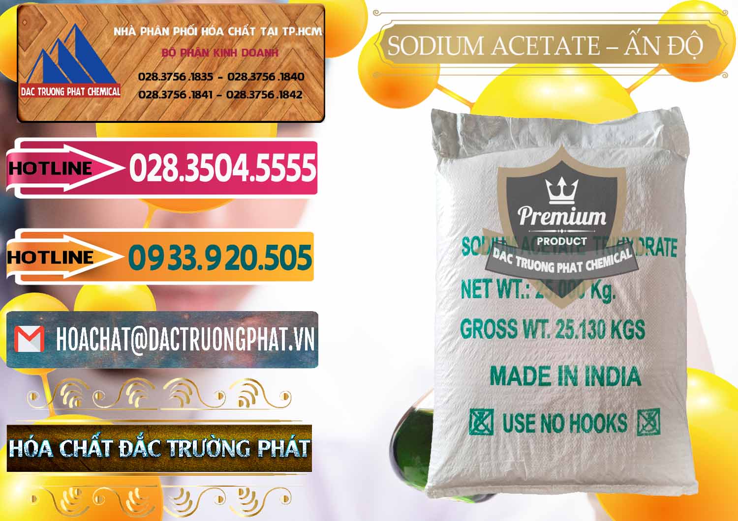 Đơn vị chuyên phân phối & bán Sodium Acetate - Natri Acetate Ấn Độ India - 0133 - Phân phối ( bán ) hóa chất tại TP.HCM - dactruongphat.vn