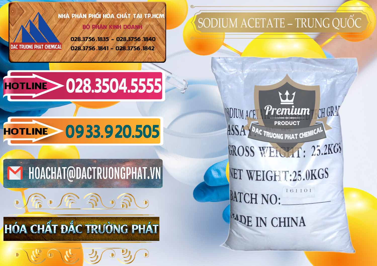 Cty chuyên phân phối & bán Sodium Acetate - Natri Acetate Trung Quốc China - 0134 - Nơi phân phối và cung ứng hóa chất tại TP.HCM - dactruongphat.vn