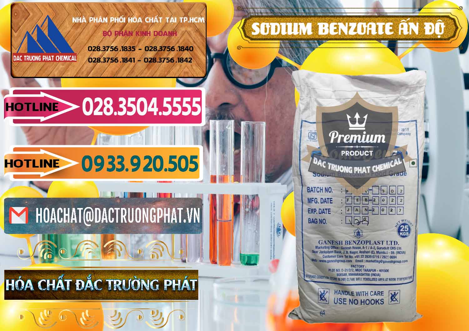Phân phối _ bán Sodium Benzoate - Mốc Bột Ấn Độ India - 0361 - Nhà cung cấp _ nhập khẩu hóa chất tại TP.HCM - dactruongphat.vn