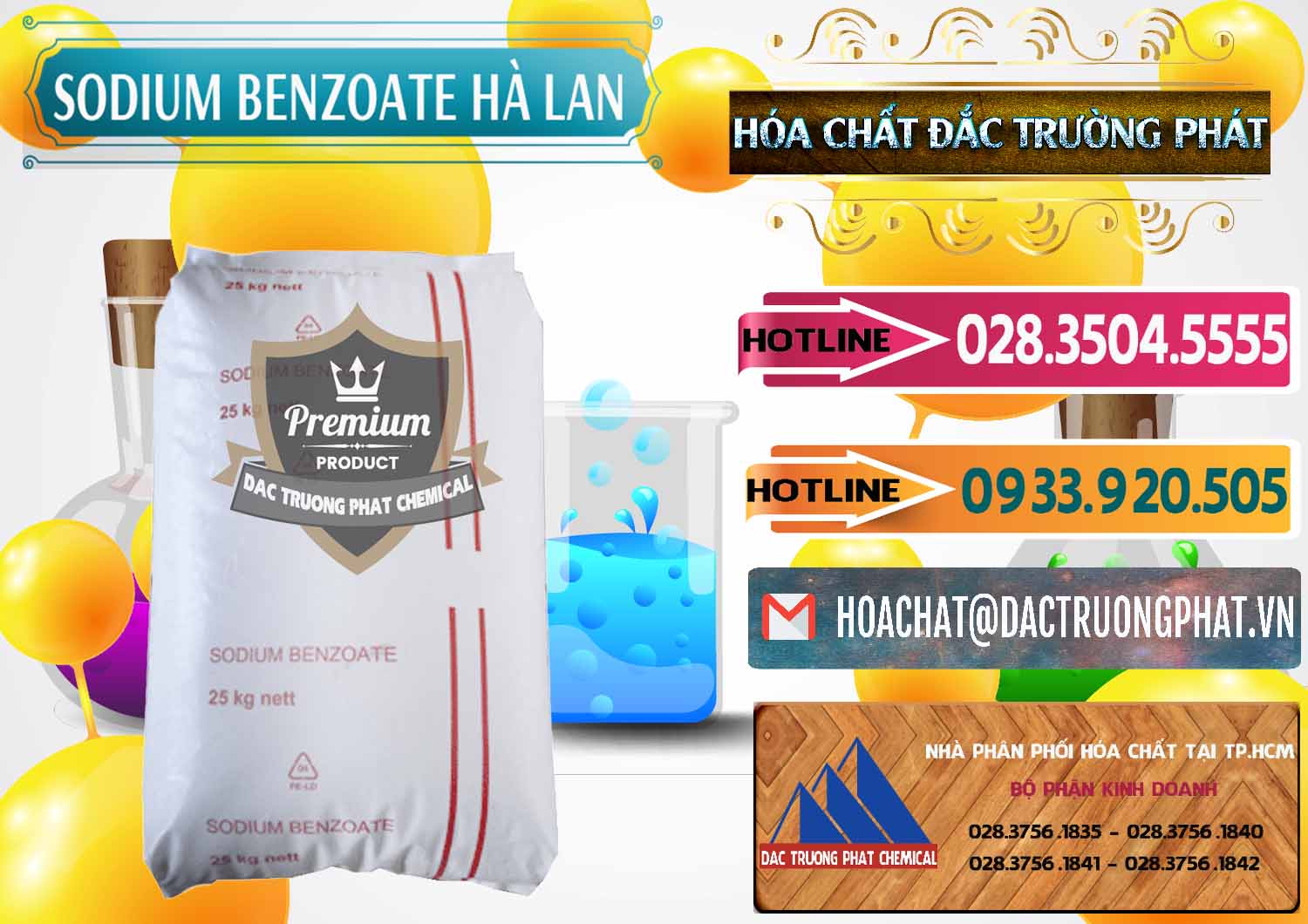 Bán Sodium Benzoate - Mốc Bột Chữ Cam Hà Lan Netherlands - 0360 - Nơi chuyên cung cấp ( bán ) hóa chất tại TP.HCM - dactruongphat.vn