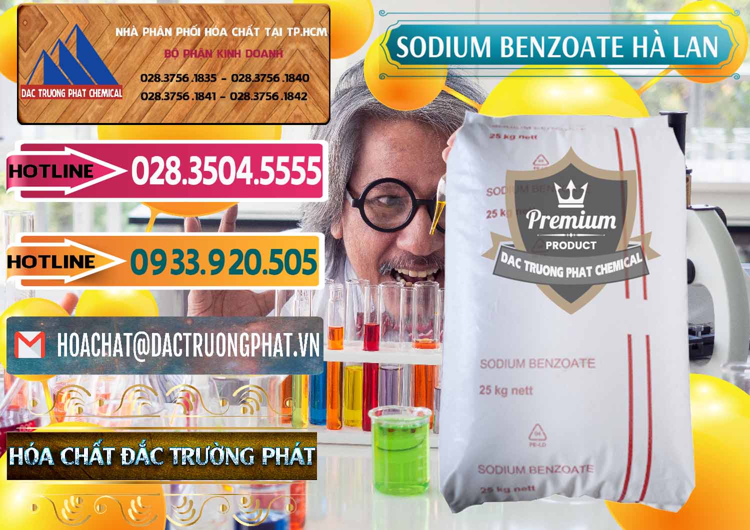 Nơi chuyên bán - cung cấp Sodium Benzoate - Mốc Bột Chữ Cam Hà Lan Netherlands - 0360 - Cty cung cấp ( phân phối ) hóa chất tại TP.HCM - dactruongphat.vn