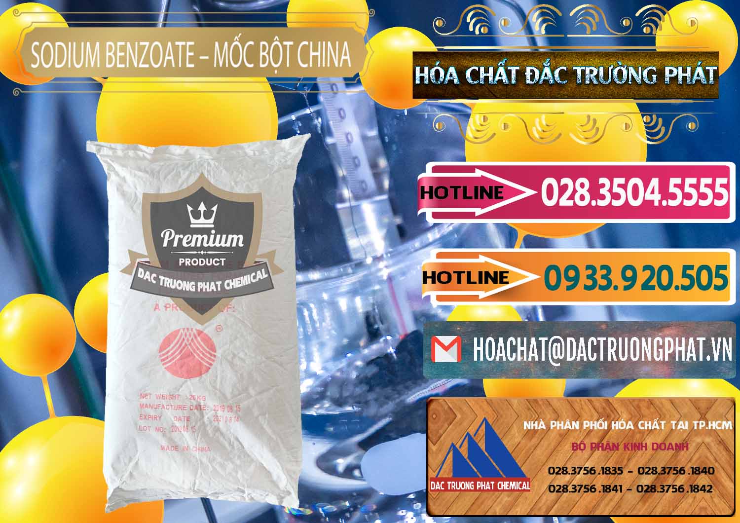 Nơi bán _ cung ứng Sodium Benzoate - Mốc Bột Chữ Cam Food Grade Trung Quốc China - 0135 - Công ty chuyên cung ứng _ phân phối hóa chất tại TP.HCM - dactruongphat.vn