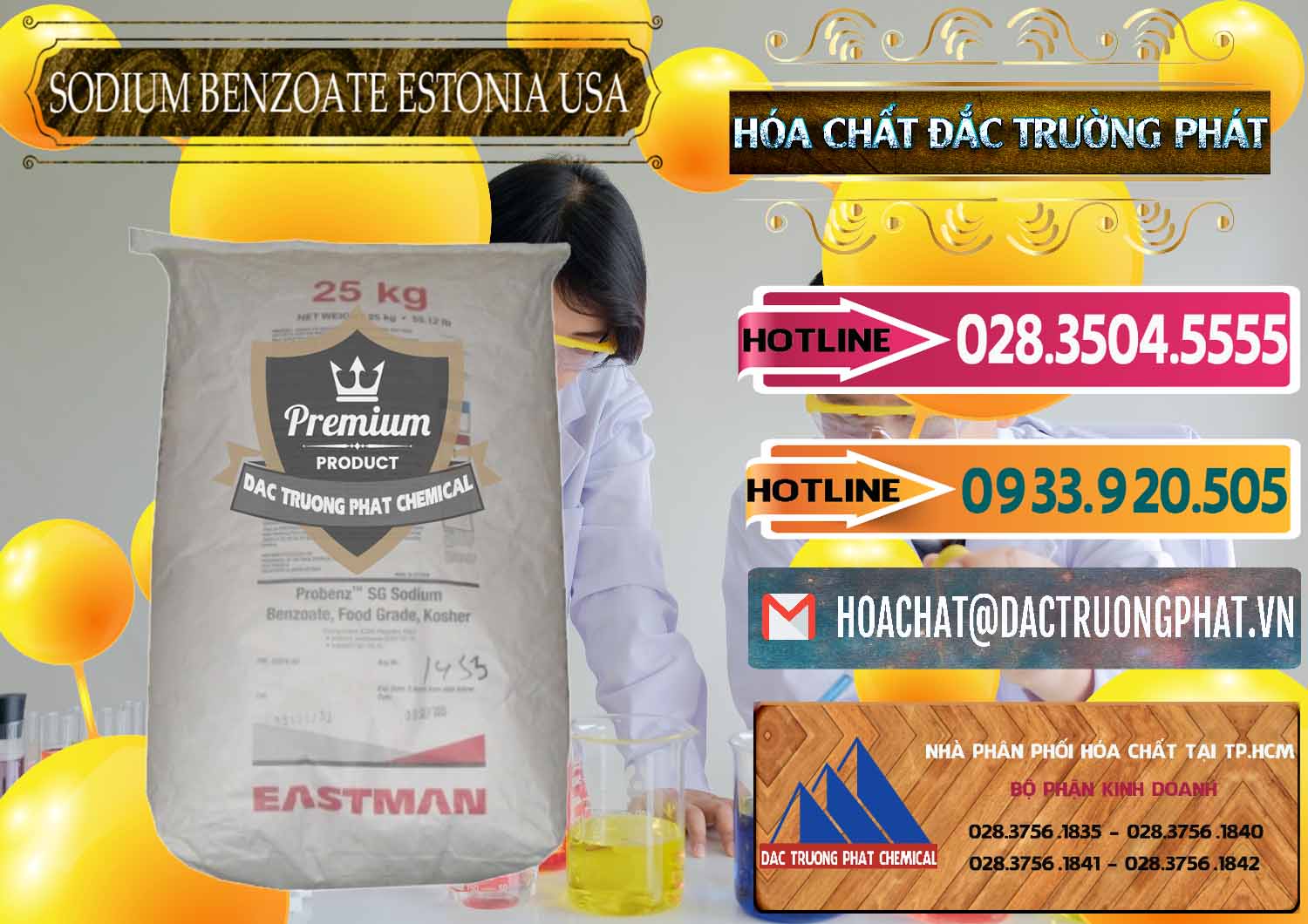 Nhà phân phối ( bán ) Sodium Benzoate - Mốc Bột Estonia Mỹ USA - 0468 - Cung cấp & nhập khẩu hóa chất tại TP.HCM - dactruongphat.vn