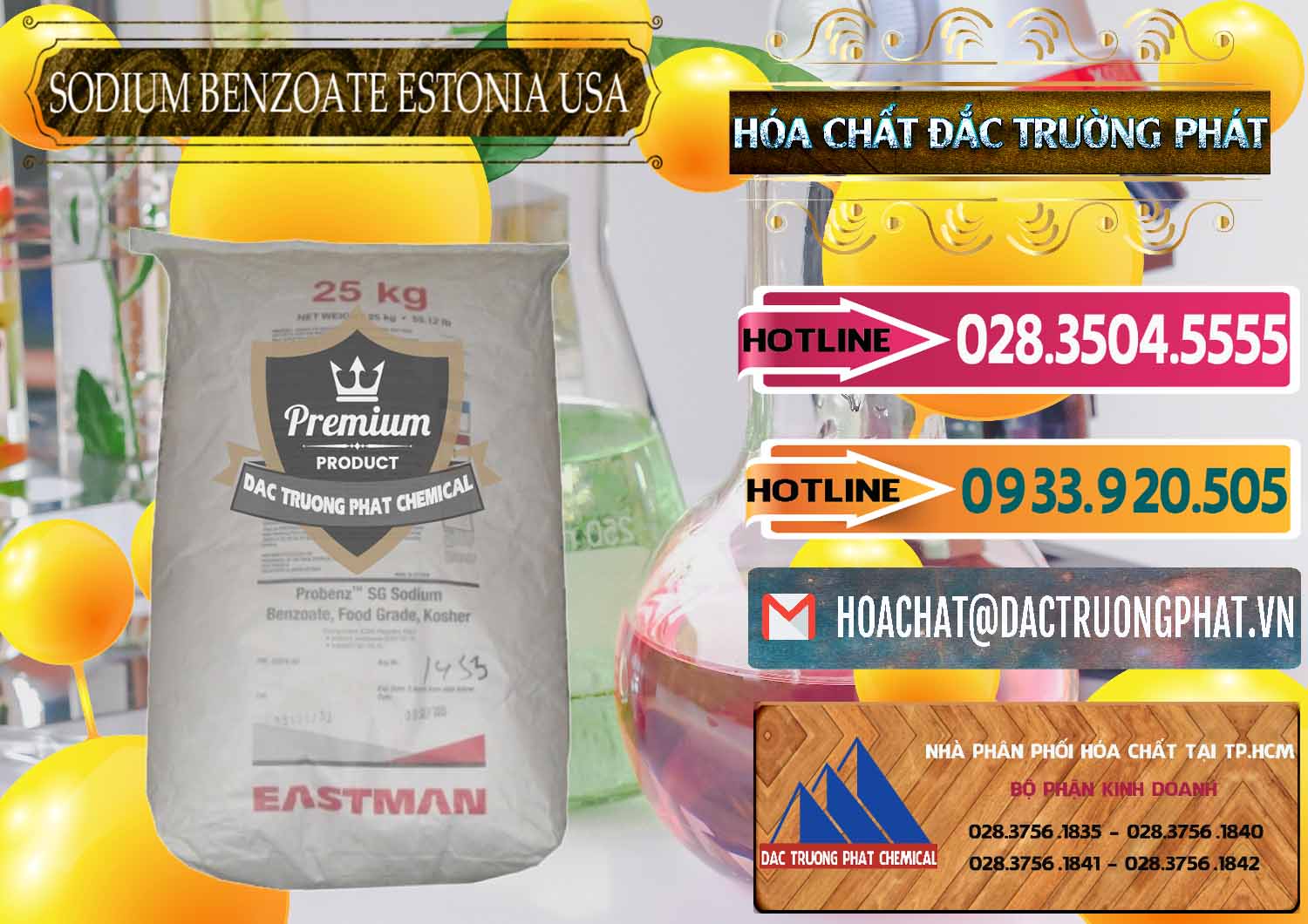Cty chuyên bán - cung cấp Sodium Benzoate - Mốc Bột Estonia Mỹ USA - 0468 - Công ty nhập khẩu - cung cấp hóa chất tại TP.HCM - dactruongphat.vn