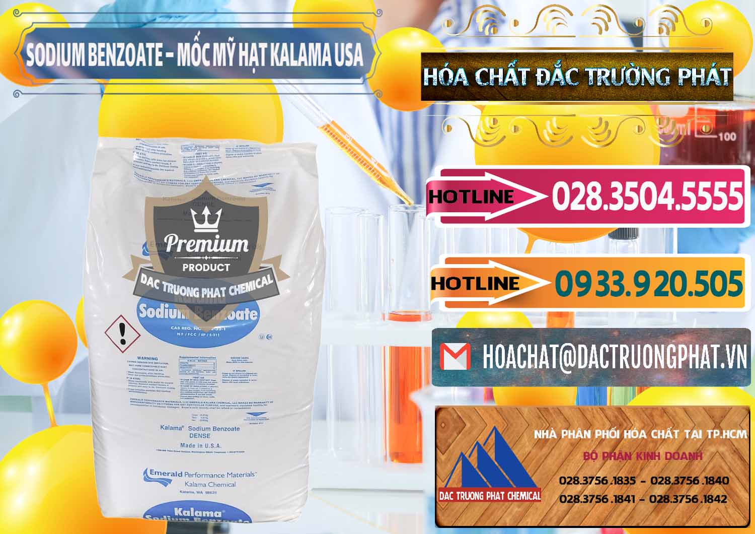 Cty nhập khẩu - bán Sodium Benzoate - Mốc Hạt Kalama Food Grade Mỹ Usa - 0137 - Cty chuyên cung ứng & phân phối hóa chất tại TP.HCM - dactruongphat.vn