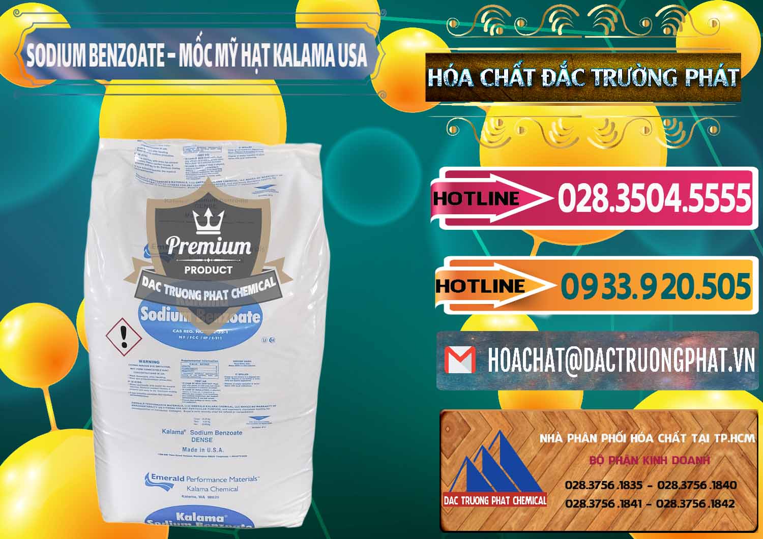 Cty phân phối - bán Sodium Benzoate - Mốc Hạt Kalama Food Grade Mỹ Usa - 0137 - Công ty chuyên phân phối _ cung ứng hóa chất tại TP.HCM - dactruongphat.vn