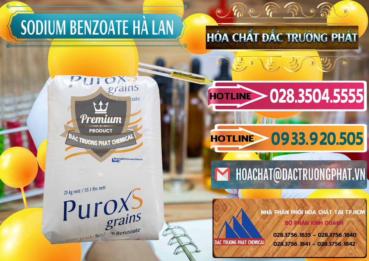 Đơn vị chuyên kinh doanh _ bán Sodium Benzoate - Mốc Bột Puroxs Hà Lan Netherlands - 0467 - Đơn vị chuyên cung cấp _ bán hóa chất tại TP.HCM - dactruongphat.vn