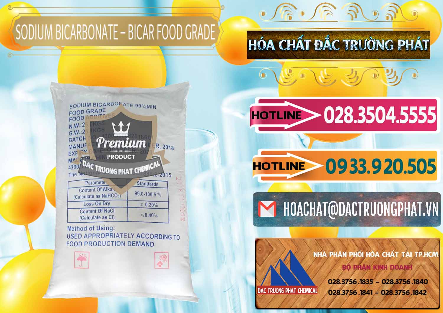 Nhà nhập khẩu _ bán Sodium Bicarbonate – Bicar NaHCO3 Food Grade Trung Quốc China - 0138 - Nhà cung ứng _ phân phối hóa chất tại TP.HCM - dactruongphat.vn