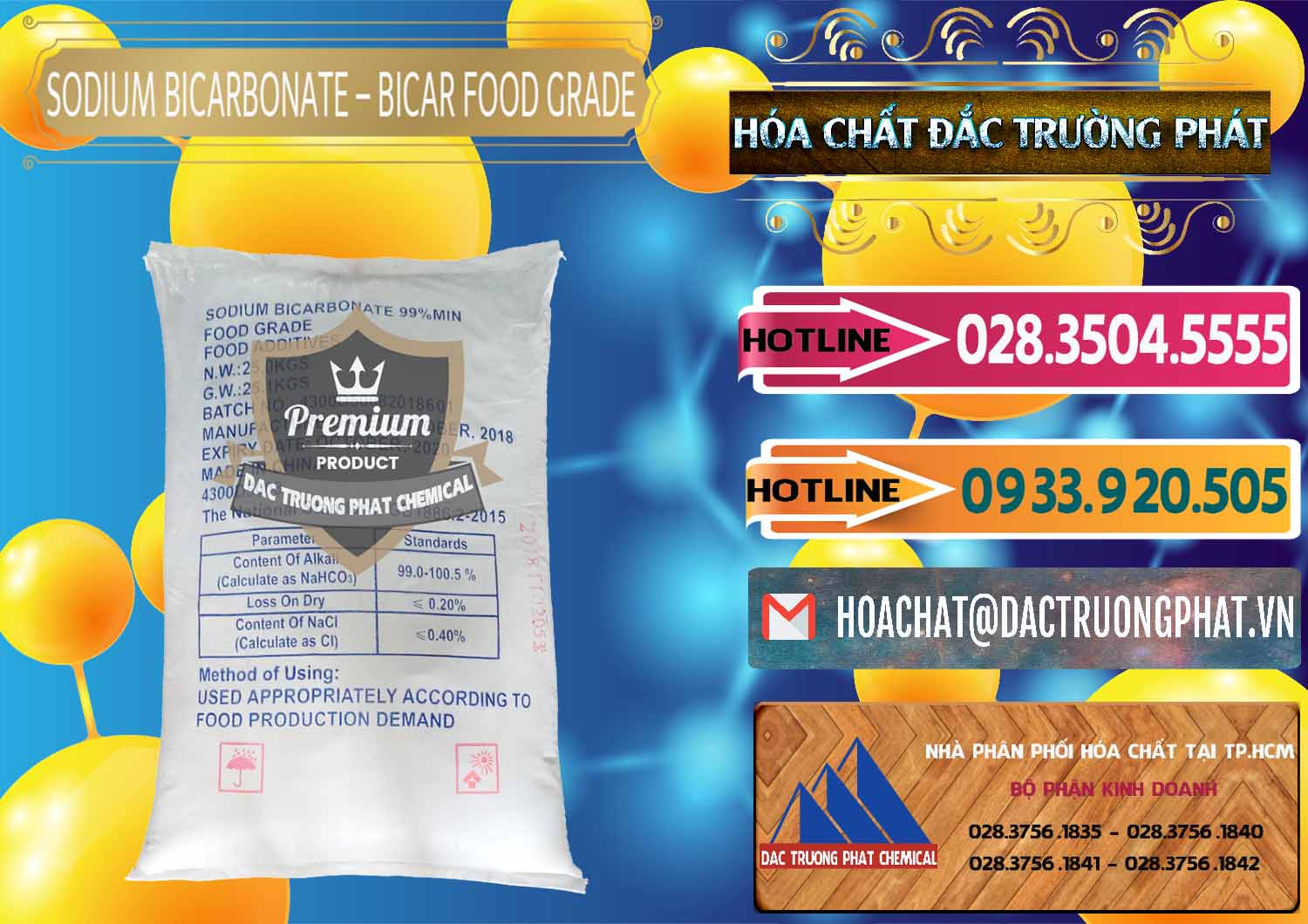 Đơn vị phân phối ( bán ) Sodium Bicarbonate – Bicar NaHCO3 Food Grade Trung Quốc China - 0138 - Đơn vị cung cấp - nhập khẩu hóa chất tại TP.HCM - dactruongphat.vn
