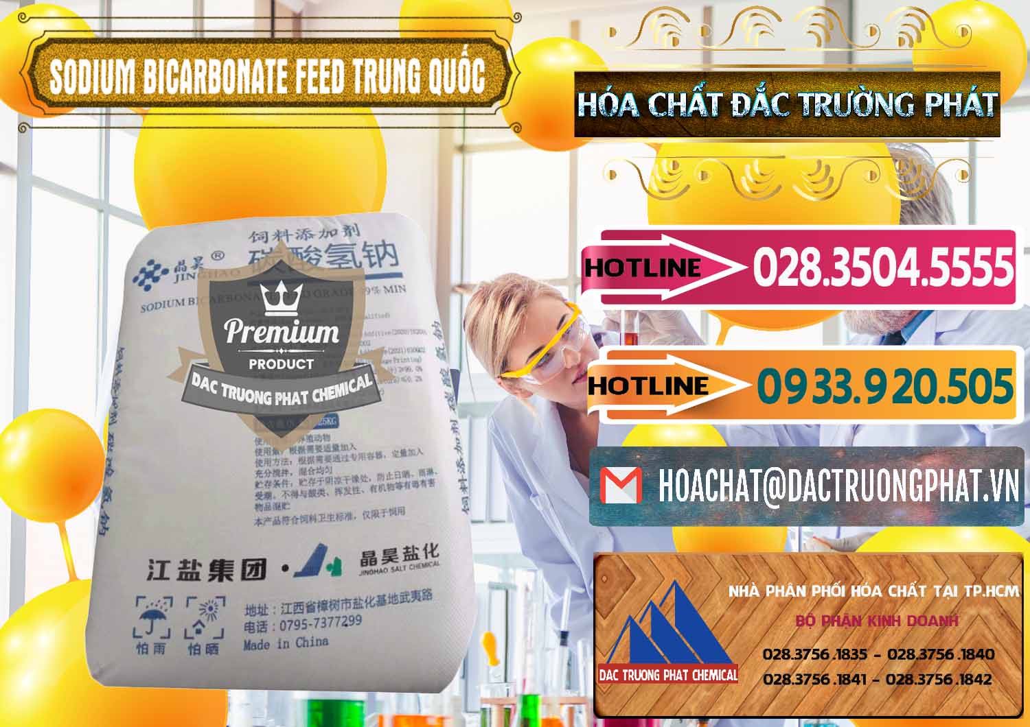 Đơn vị chuyên kinh doanh & bán Sodium Bicarbonate – Bicar NaHCO3 Feed Jing Hao Trung Quốc China - 0380 - Chuyên bán ( phân phối ) hóa chất tại TP.HCM - dactruongphat.vn