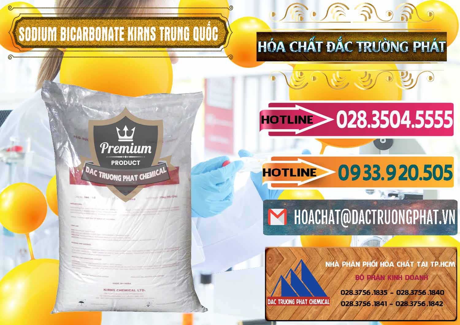 Cty cung cấp & bán Sodium Bicarbonate – Bicar NaHCO3 Food Grade Kirns Trung Quốc - 0217 - Chuyên phân phối & cung ứng hóa chất tại TP.HCM - dactruongphat.vn