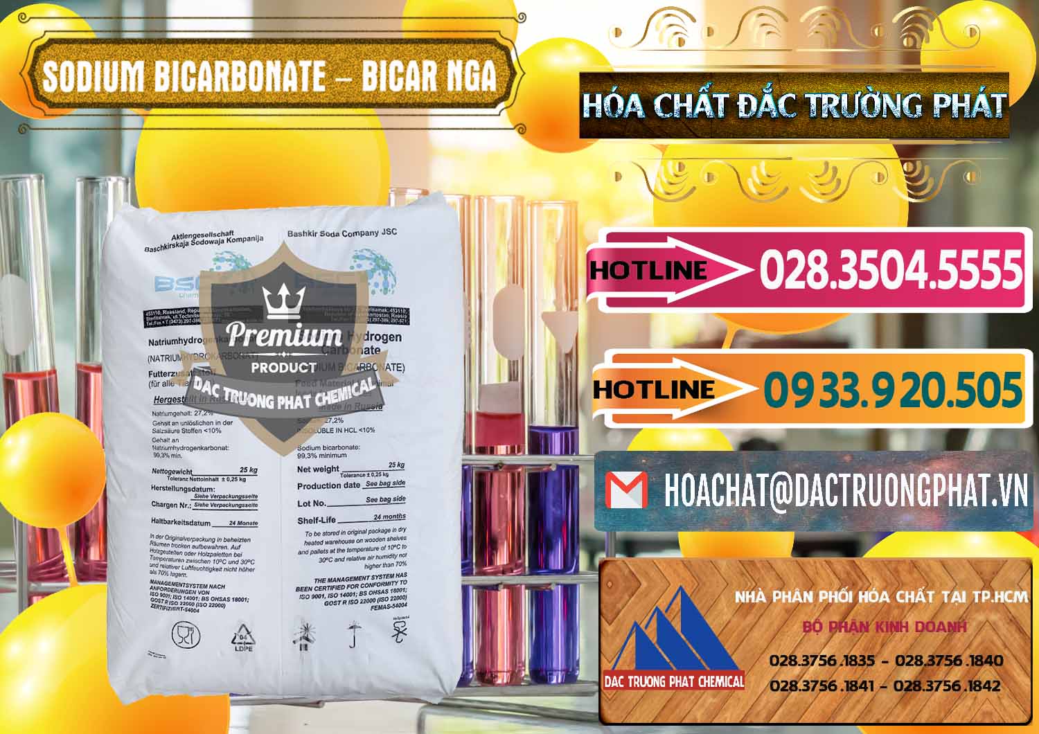 Nơi chuyên phân phối & bán Sodium Bicarbonate – Bicar NaHCO3 Nga Russia - 0425 - Đơn vị kinh doanh ( phân phối ) hóa chất tại TP.HCM - dactruongphat.vn