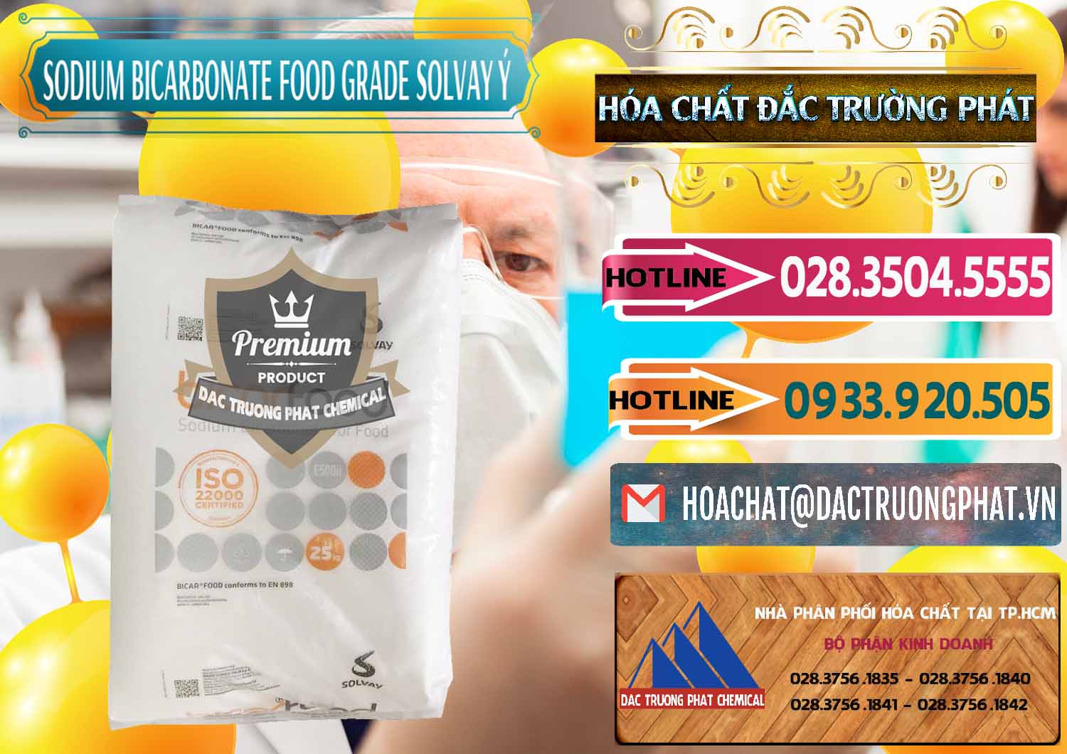 Nhà cung cấp _ bán Sodium Bicarbonate – Bicar NaHCO3 Food Grade Solvay Ý Italy - 0220 - Chuyên cung cấp và phân phối hóa chất tại TP.HCM - dactruongphat.vn