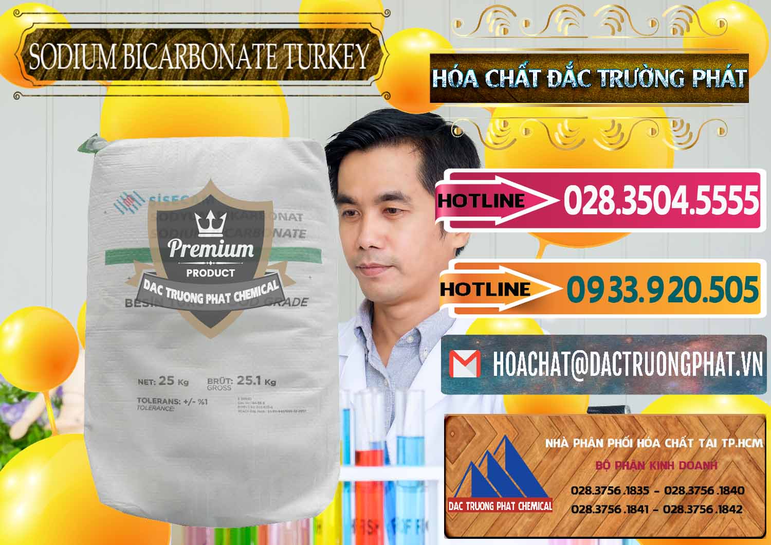 Chuyên kinh doanh ( bán ) Sodium Bicarbonate – Bicar NaHCO3 Food Grade Thổ Nhĩ Kỳ Turkey - 0219 - Đơn vị chuyên cung cấp và kinh doanh hóa chất tại TP.HCM - dactruongphat.vn