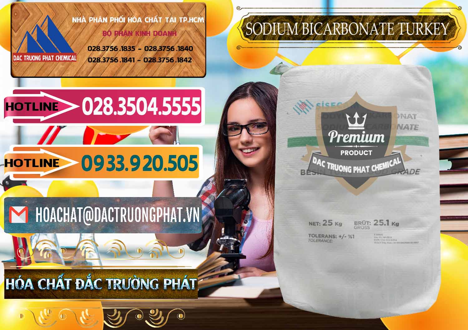 Nhà phân phối _ bán Sodium Bicarbonate – Bicar NaHCO3 Food Grade Thổ Nhĩ Kỳ Turkey - 0219 - Công ty chuyên kinh doanh và phân phối hóa chất tại TP.HCM - dactruongphat.vn
