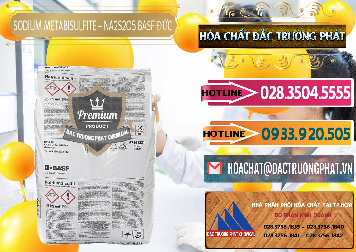 Đơn vị cung ứng & bán Sodium Metabisulfite - NA2S2O5 Food Grade BASF Đức Germany - 0143 - Nơi chuyên bán & phân phối hóa chất tại TP.HCM - dactruongphat.vn