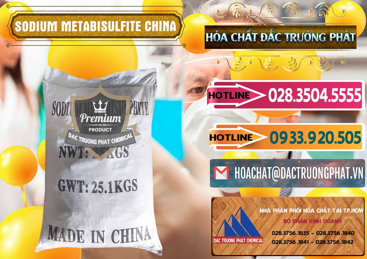 Kinh doanh ( bán ) Sodium Metabisulfite - NA2S2O5 Trung Quốc China - 0484 - Chuyên phân phối _ kinh doanh hóa chất tại TP.HCM - dactruongphat.vn