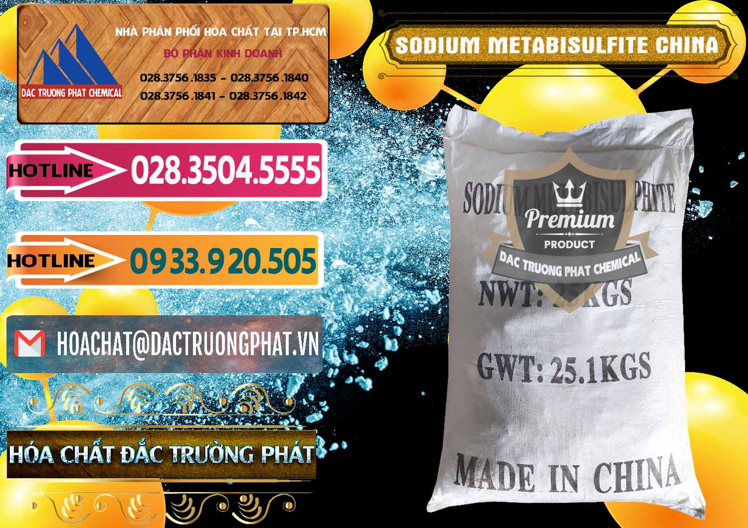 Đơn vị chuyên phân phối và bán Sodium Metabisulfite - NA2S2O5 Trung Quốc China - 0484 - Công ty chuyên bán và cung cấp hóa chất tại TP.HCM - dactruongphat.vn