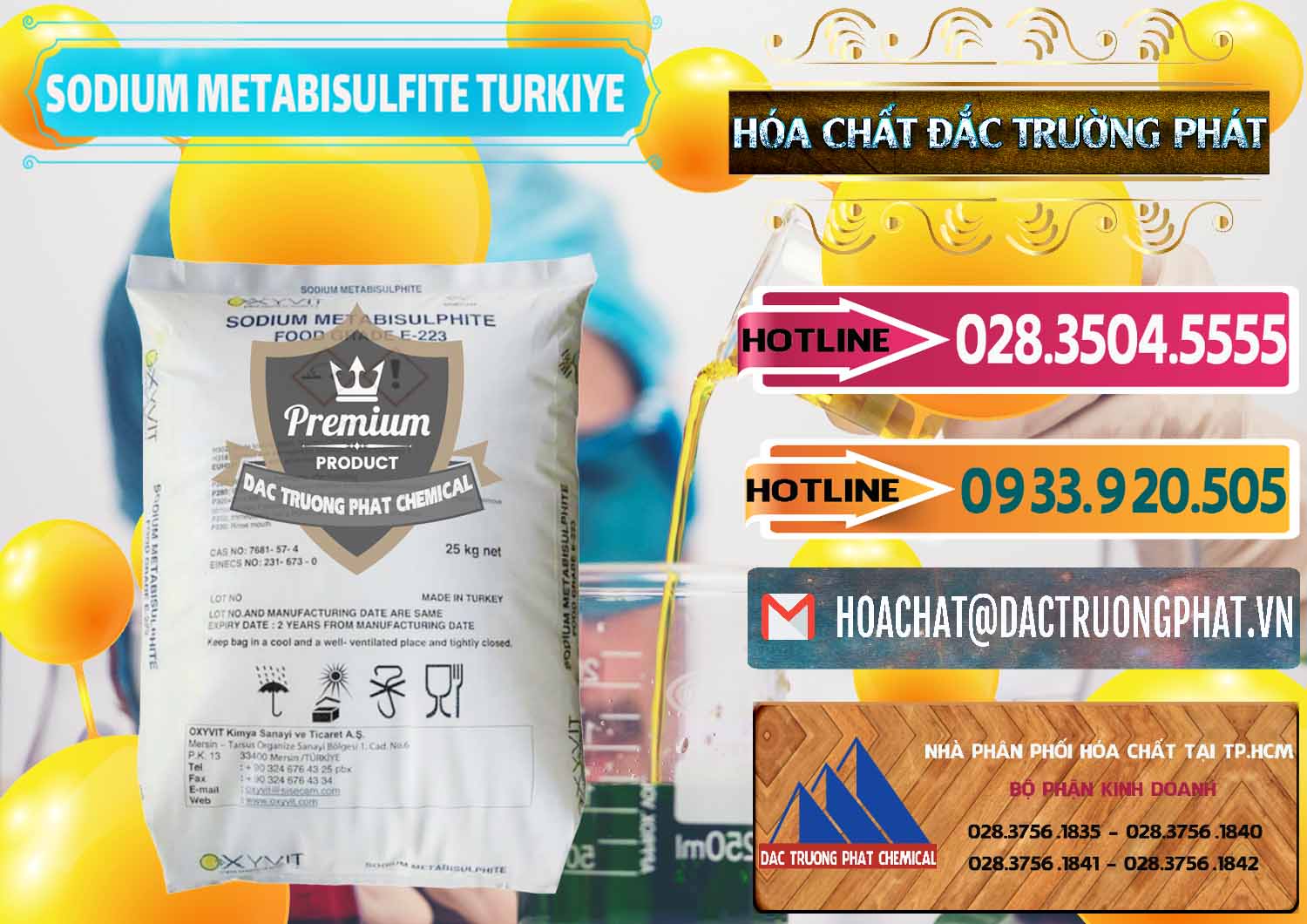 Đơn vị bán & cung cấp Sodium Metabisulfite - NA2S2O5 Food Grade E-223 Thổ Nhĩ Kỳ Turkey - 0413 - Chuyên cung cấp - phân phối hóa chất tại TP.HCM - dactruongphat.vn