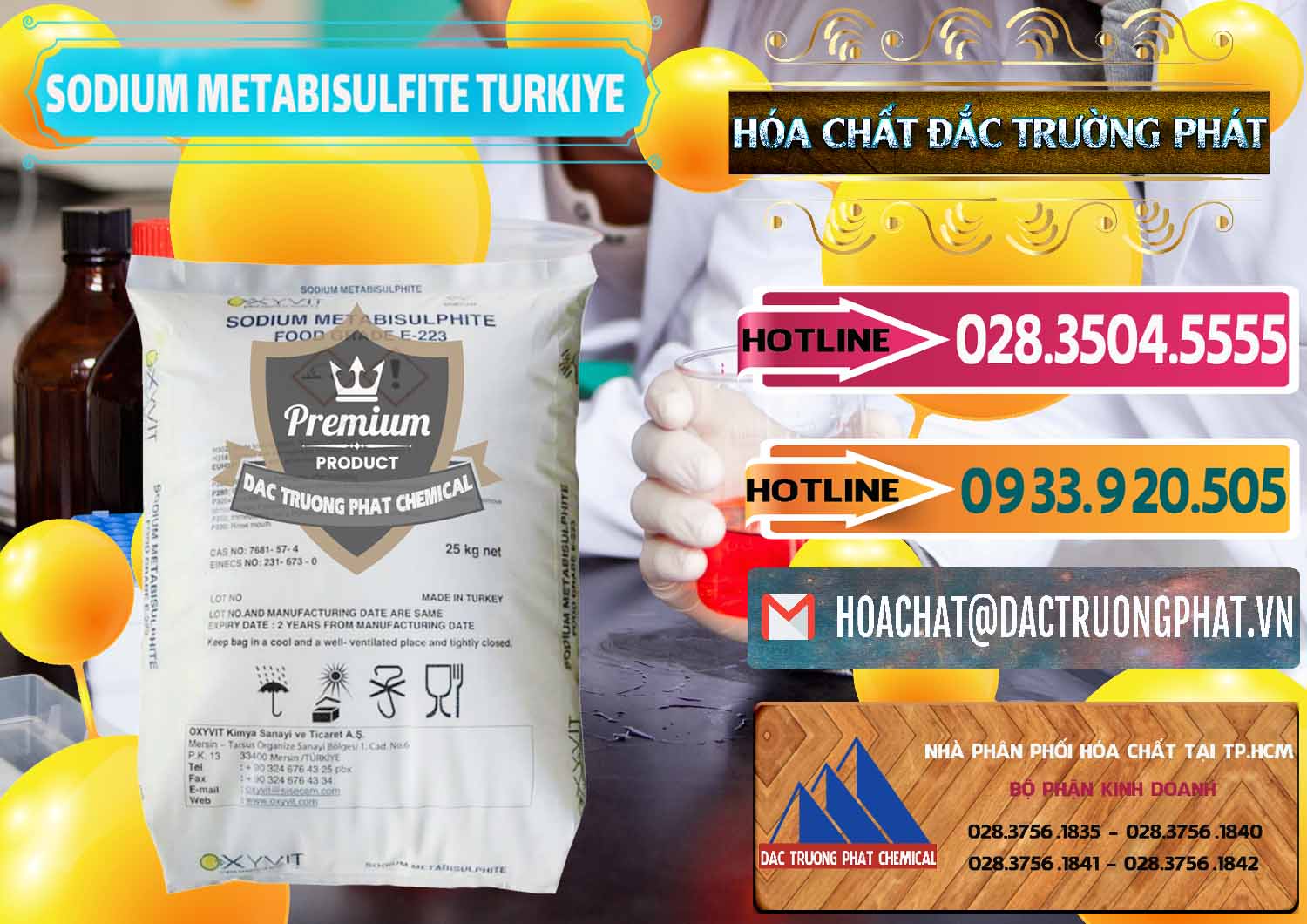 Chuyên phân phối và bán Sodium Metabisulfite - NA2S2O5 Food Grade E-223 Thổ Nhĩ Kỳ Turkey - 0413 - Đơn vị chuyên cung cấp _ kinh doanh hóa chất tại TP.HCM - dactruongphat.vn