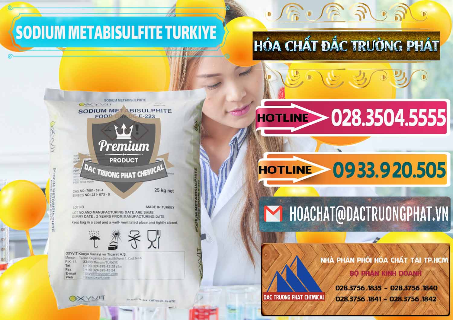 Nơi cung ứng & bán Sodium Metabisulfite - NA2S2O5 Food Grade E-223 Thổ Nhĩ Kỳ Turkey - 0413 - Đơn vị chuyên cung cấp & bán hóa chất tại TP.HCM - dactruongphat.vn