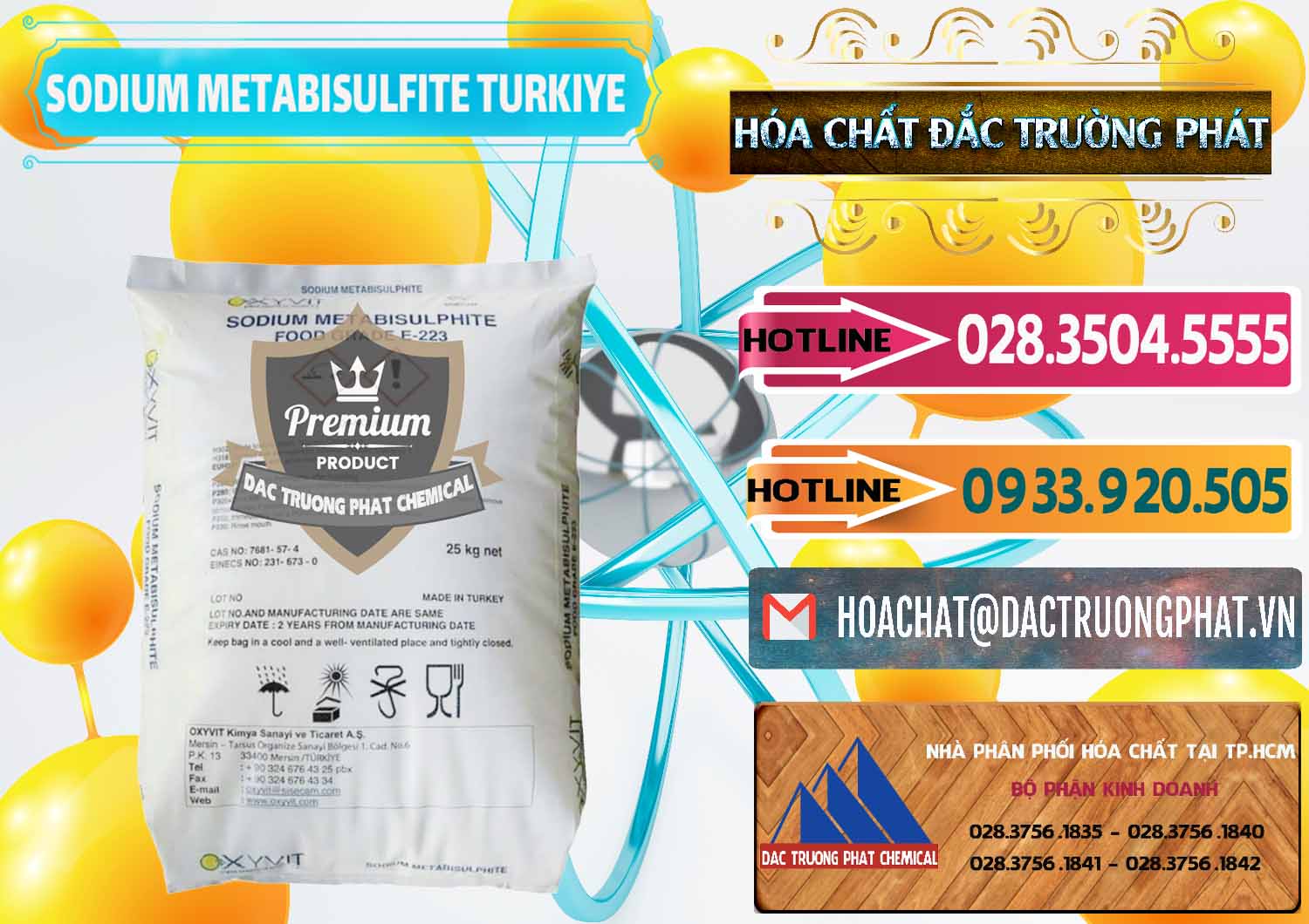 Đơn vị chuyên bán - cung cấp Sodium Metabisulfite - NA2S2O5 Food Grade E-223 Thổ Nhĩ Kỳ Turkey - 0413 - Đơn vị chuyên bán và phân phối hóa chất tại TP.HCM - dactruongphat.vn