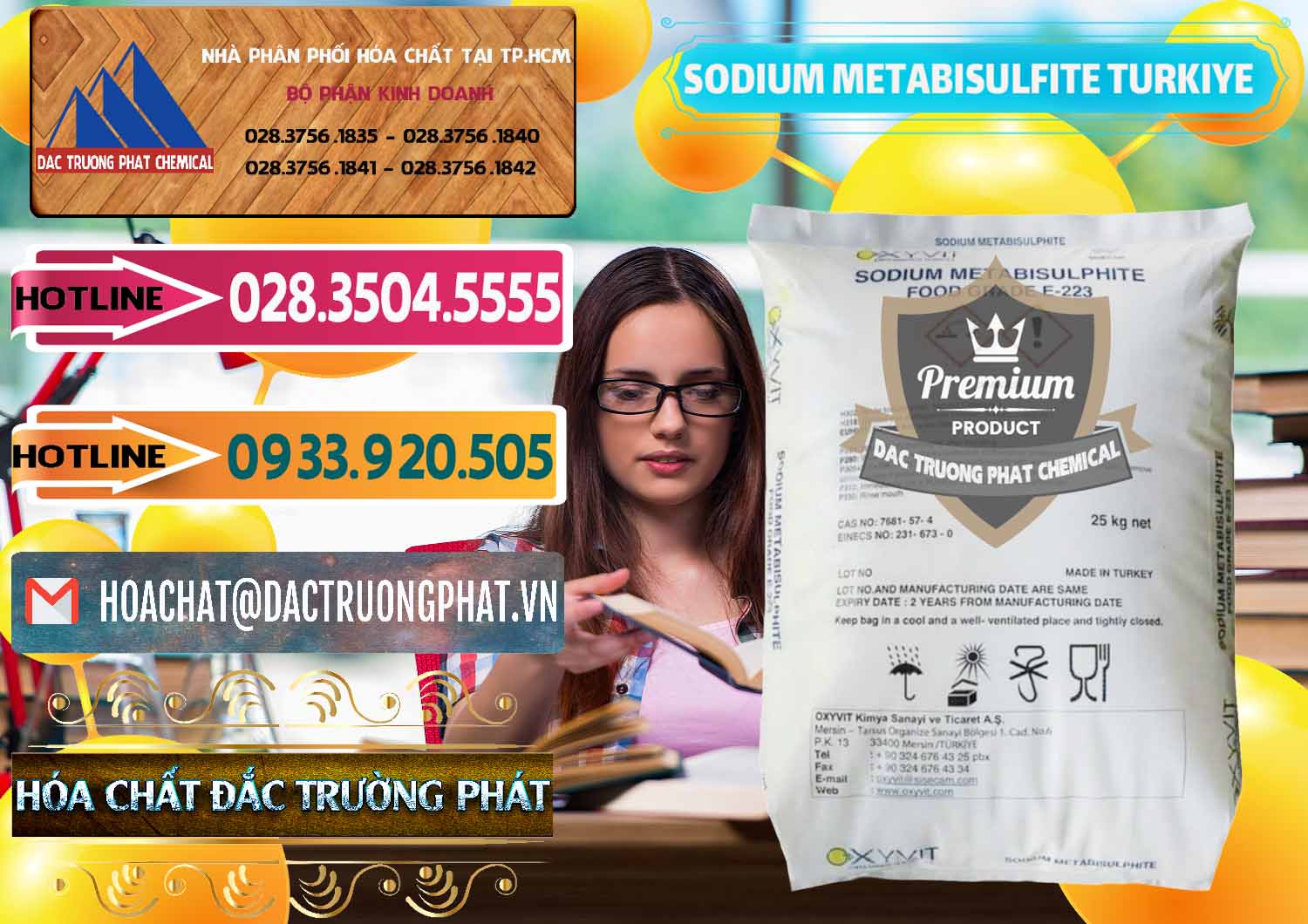 Bán ( cung ứng ) Sodium Metabisulfite - NA2S2O5 Food Grade E-223 Thổ Nhĩ Kỳ Turkey - 0413 - Công ty chuyên phân phối - nhập khẩu hóa chất tại TP.HCM - dactruongphat.vn