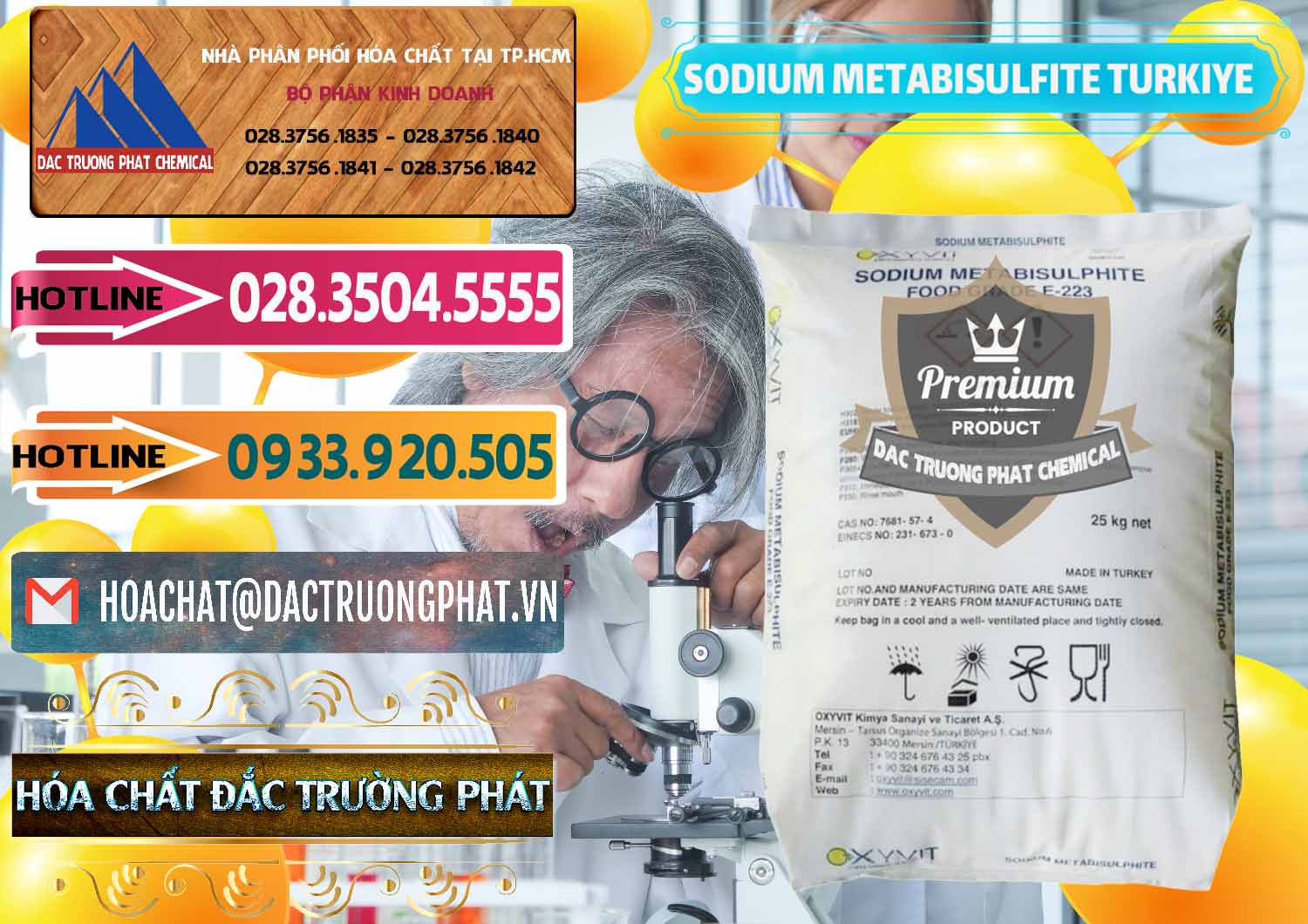 Cty chuyên bán _ cung ứng Sodium Metabisulfite - NA2S2O5 Food Grade E-223 Thổ Nhĩ Kỳ Turkey - 0413 - Chuyên phân phối - bán hóa chất tại TP.HCM - dactruongphat.vn