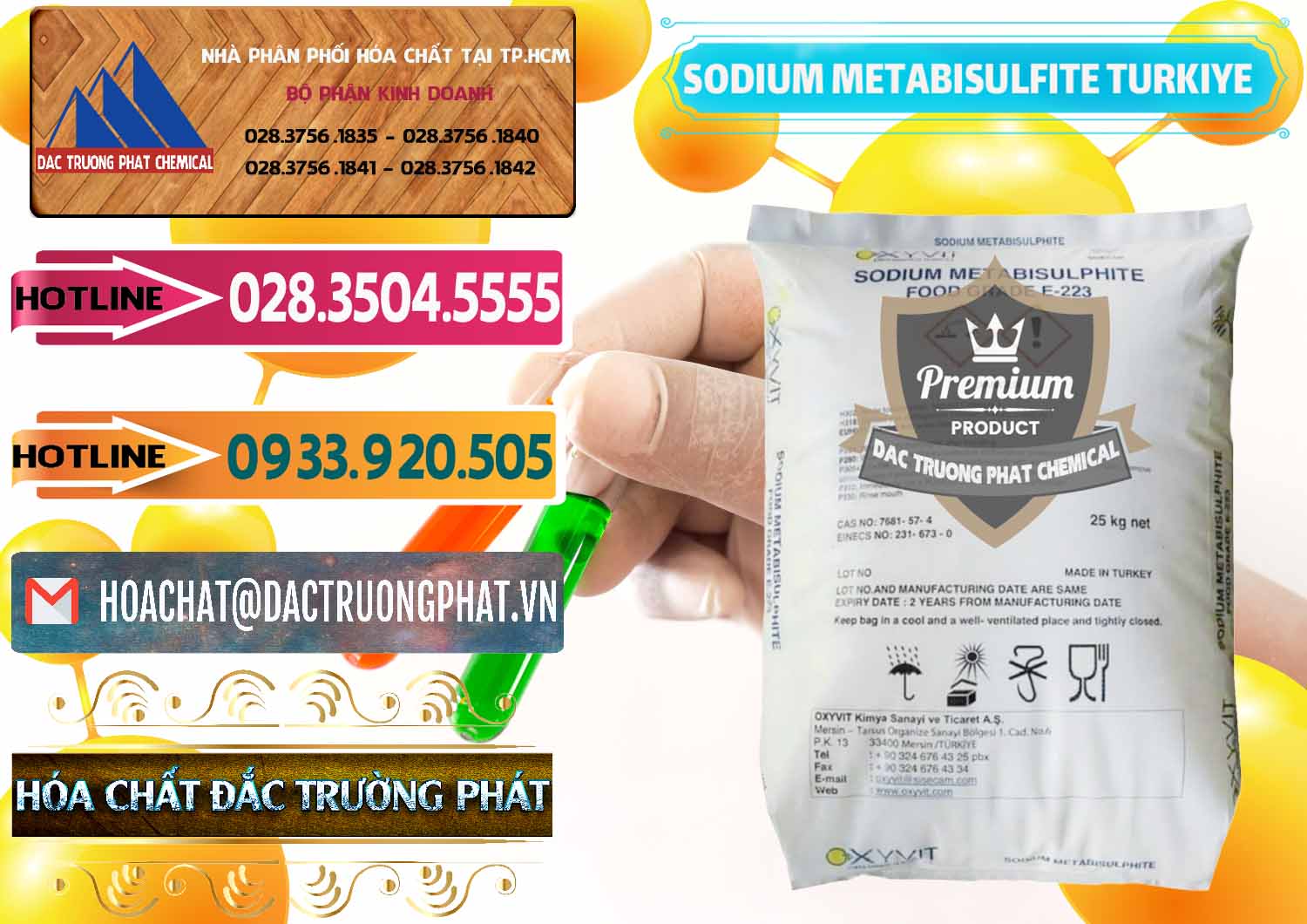 Cung cấp và bán Sodium Metabisulfite - NA2S2O5 Food Grade E-223 Thổ Nhĩ Kỳ Turkey - 0413 - Nơi phân phối _ kinh doanh hóa chất tại TP.HCM - dactruongphat.vn