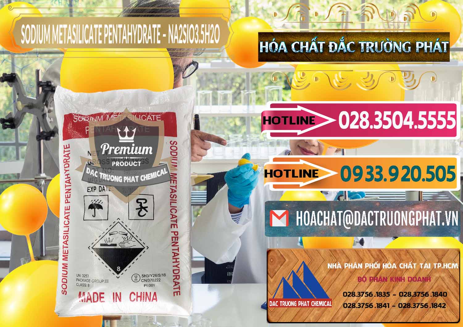 Công ty chuyên bán _ cung cấp Sodium Metasilicate Pentahydrate – Silicate Bột Trung Quốc China - 0147 - Chuyên kinh doanh & cung cấp hóa chất tại TP.HCM - dactruongphat.vn