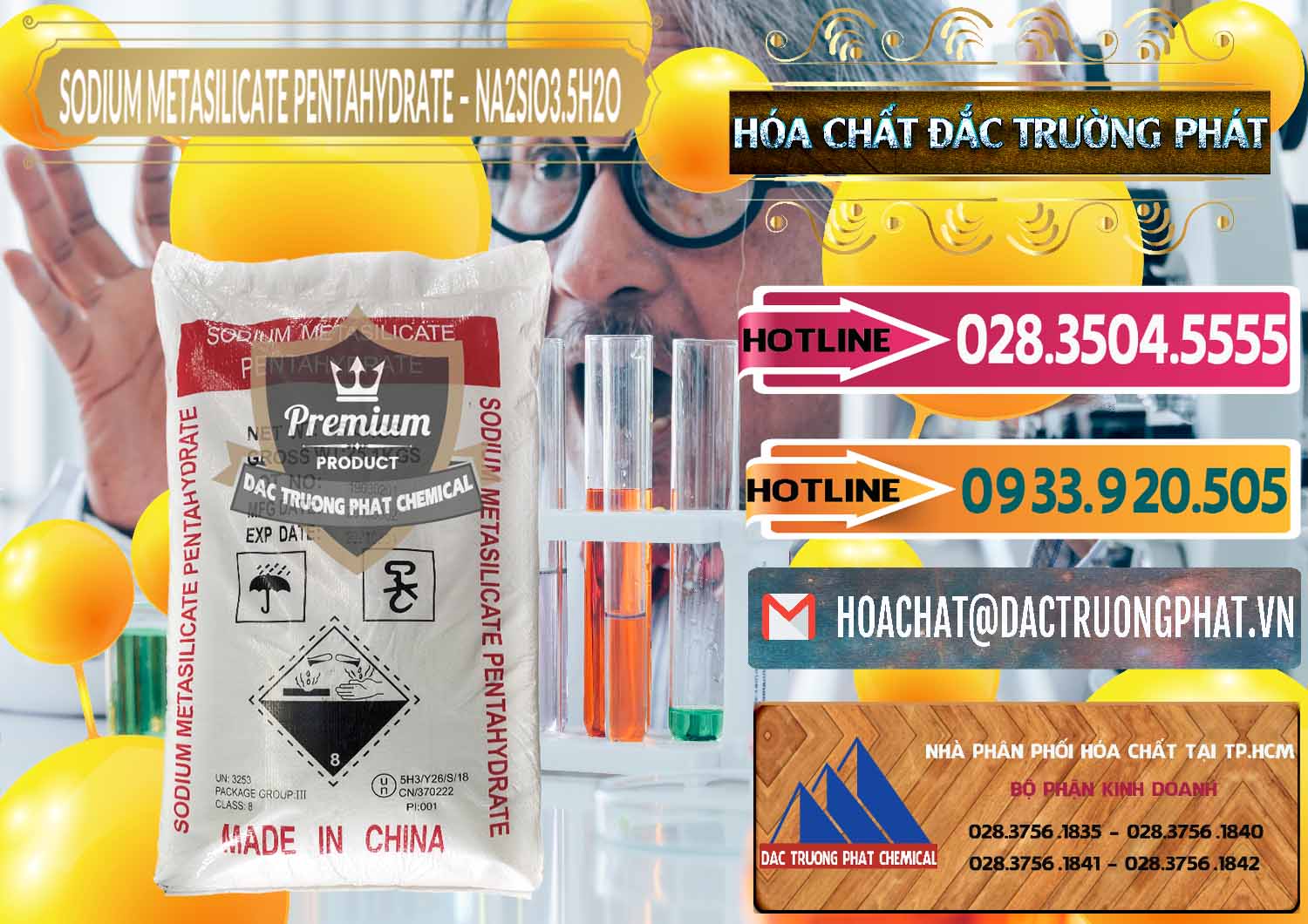 Công ty nhập khẩu - bán Sodium Metasilicate Pentahydrate – Silicate Bột Trung Quốc China - 0147 - Nơi nhập khẩu _ phân phối hóa chất tại TP.HCM - dactruongphat.vn