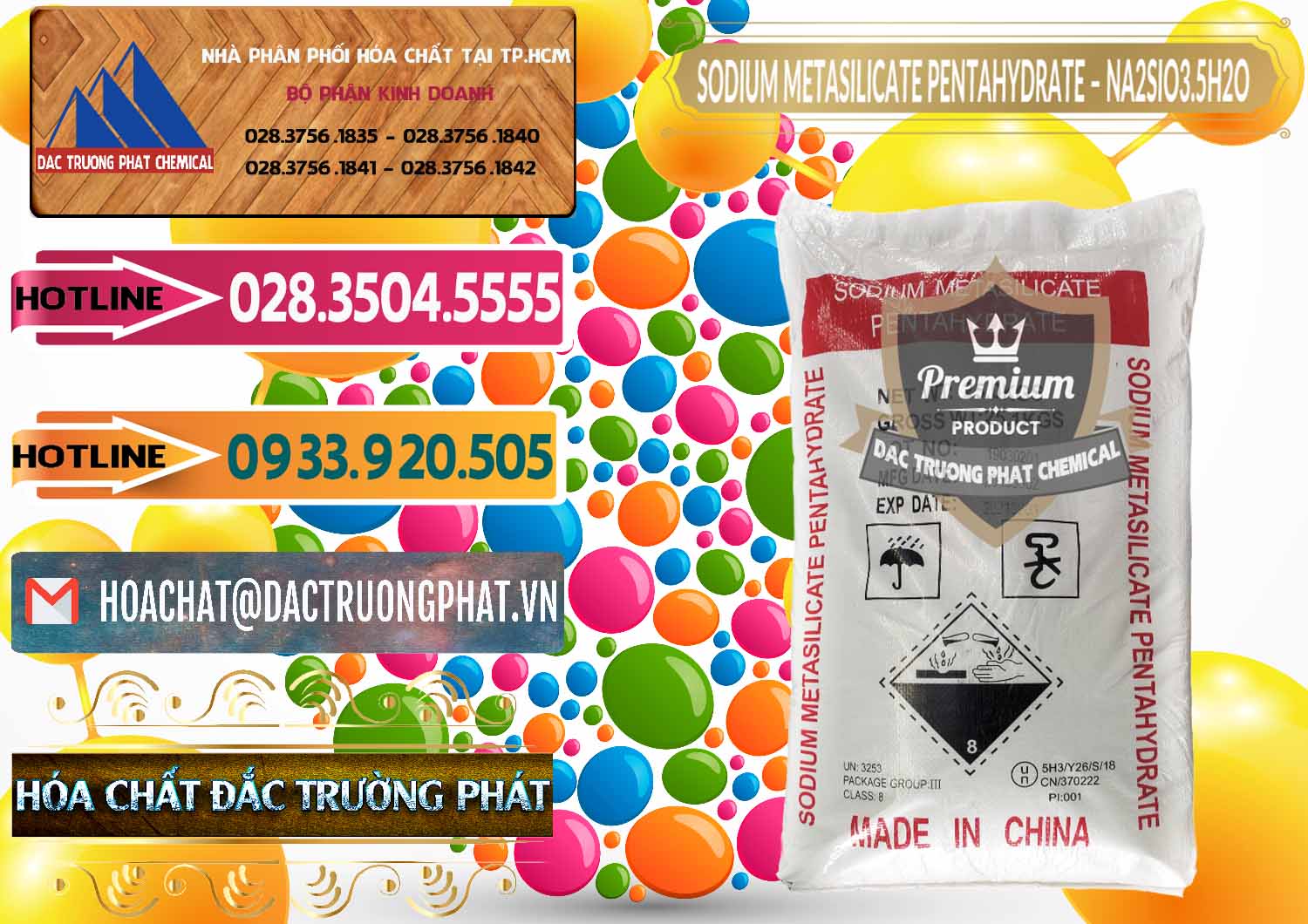 Cty bán và cung cấp Sodium Metasilicate Pentahydrate – Silicate Bột Trung Quốc China - 0147 - Nhà nhập khẩu _ phân phối hóa chất tại TP.HCM - dactruongphat.vn