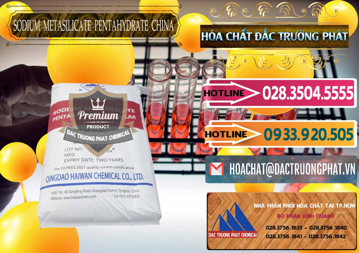 Nhập khẩu - bán Sodium Metasilicate Pentahydrate – Silicate Bột Qingdao Trung Quốc China - 0452 - Chuyên cung cấp và phân phối hóa chất tại TP.HCM - dactruongphat.vn