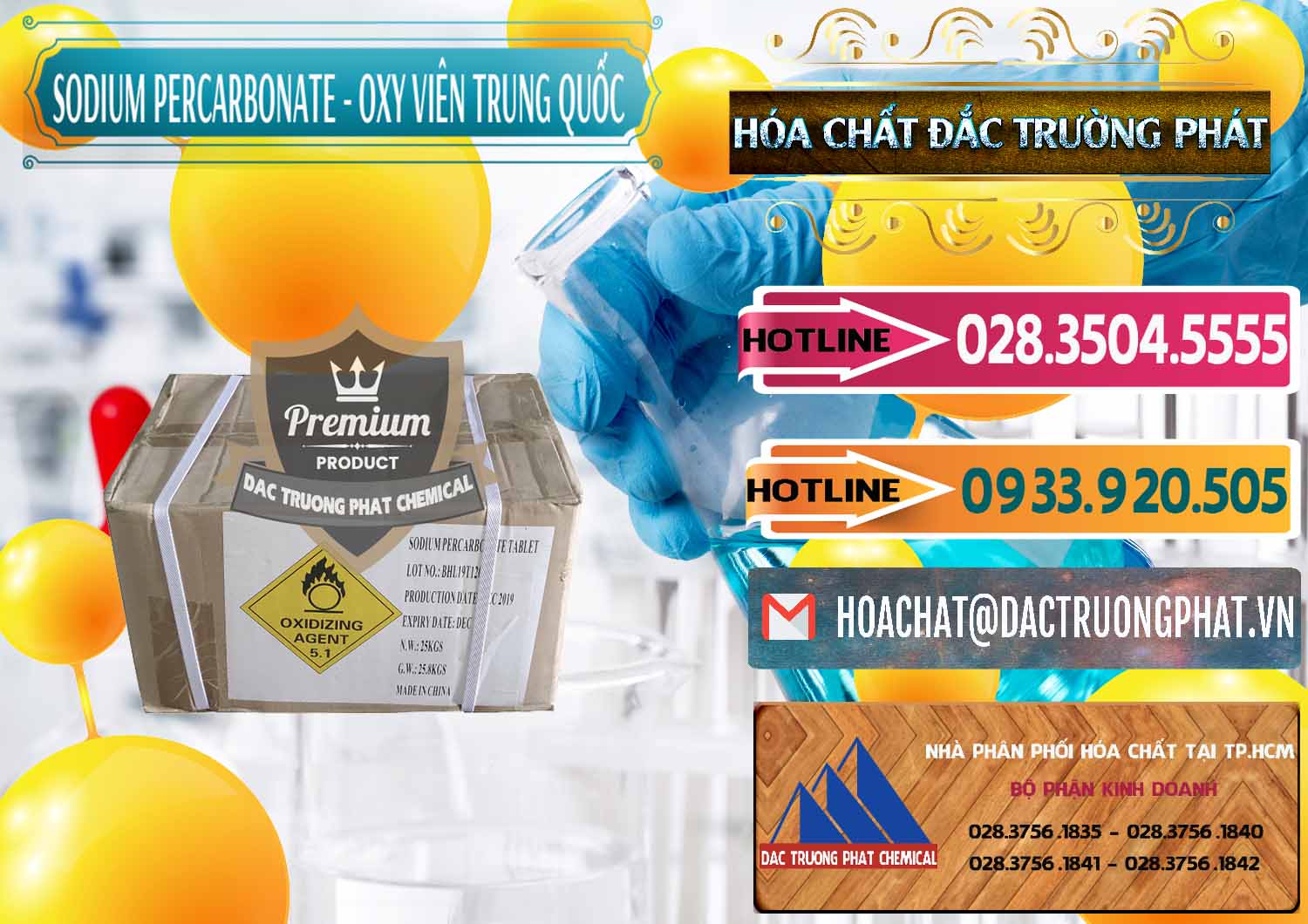 Cty phân phối & bán Sodium Percarbonate - Oxy Dạng Viên Trung Quốc China - 0329 - Cty phân phối và cung cấp hóa chất tại TP.HCM - dactruongphat.vn