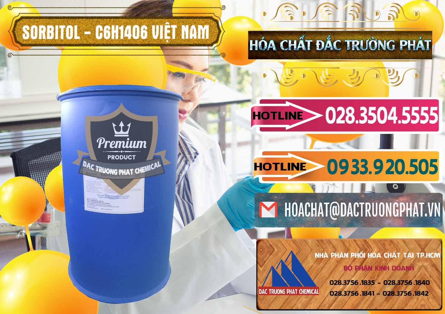 Kinh doanh - phân phối Sorbitol - C6H14O6 Lỏng 70% Food Grade Việt Nam - 0438 - Đơn vị kinh doanh ( bán ) hóa chất tại TP.HCM - dactruongphat.vn