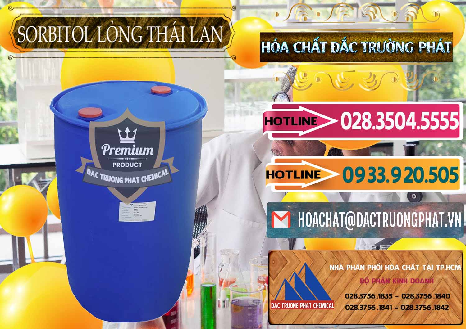 Công ty chuyên nhập khẩu - bán Sorbitol - C6H14O6 Lỏng 70% Food Grade Thái Lan Thailand - 0341 - Đơn vị phân phối ( bán ) hóa chất tại TP.HCM - dactruongphat.vn