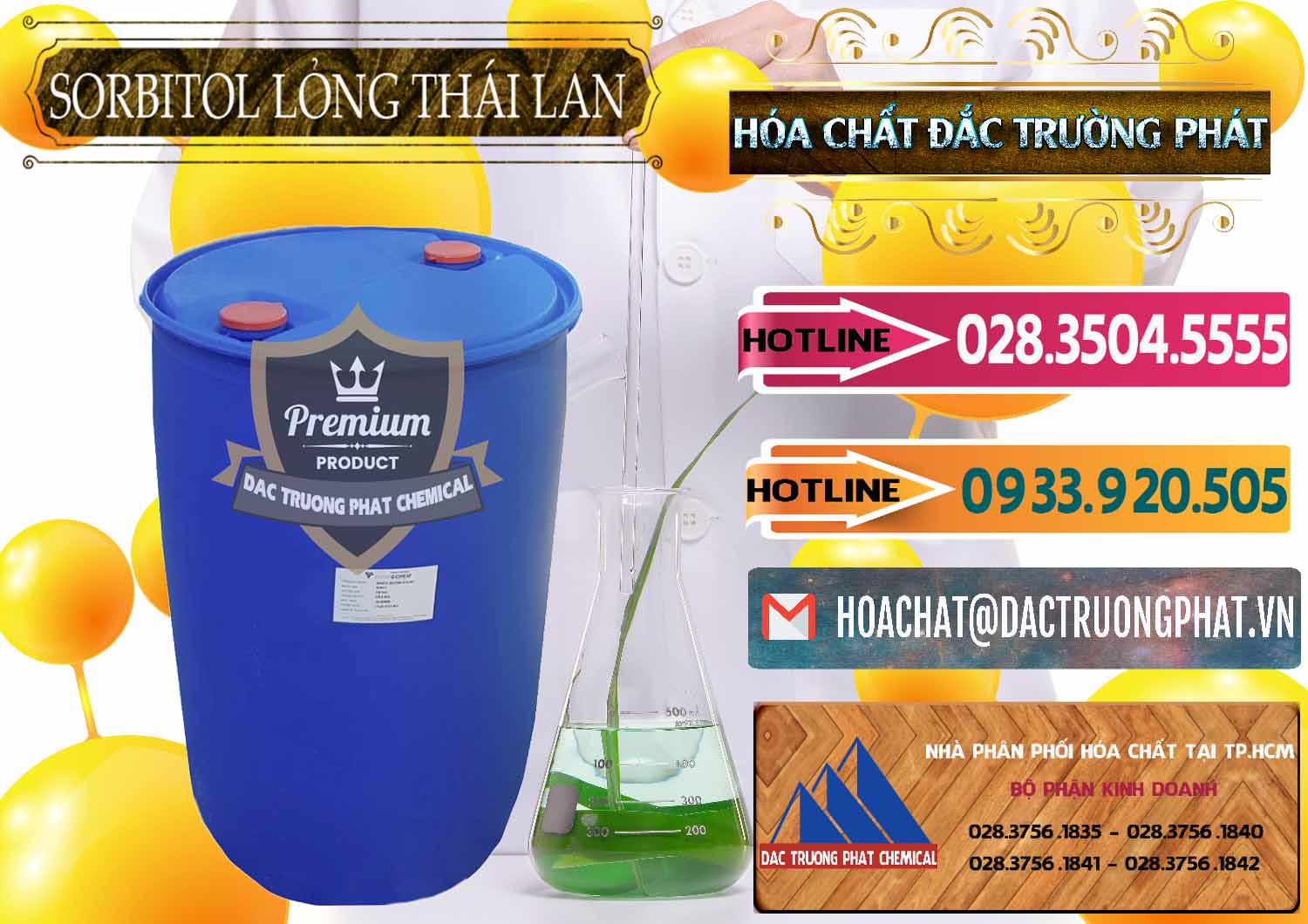 Đơn vị kinh doanh và bán Sorbitol - C6H14O6 Lỏng 70% Food Grade Thái Lan Thailand - 0341 - Kinh doanh - phân phối hóa chất tại TP.HCM - dactruongphat.vn